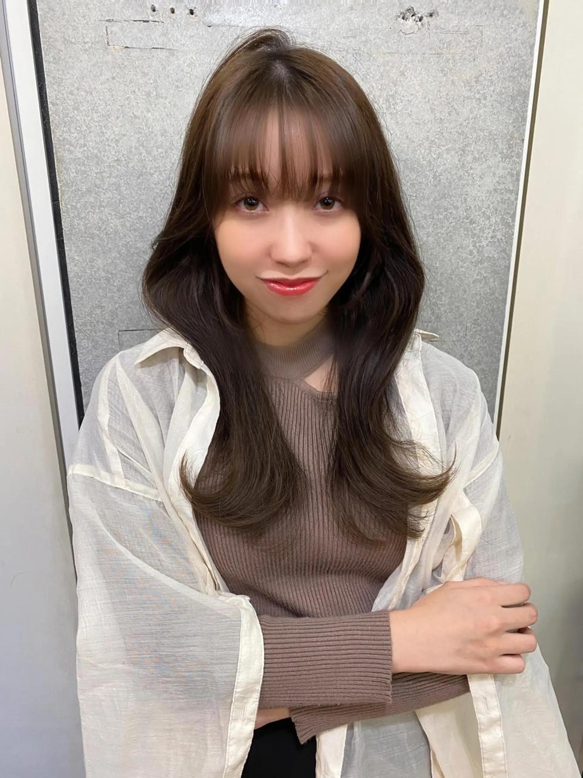 セミロング ボブ くびれヘア エギョモリ タンバルモリ 韓国風ヘア カット トリートメント 大人可愛いレイヤー 大田のヘアスタイル