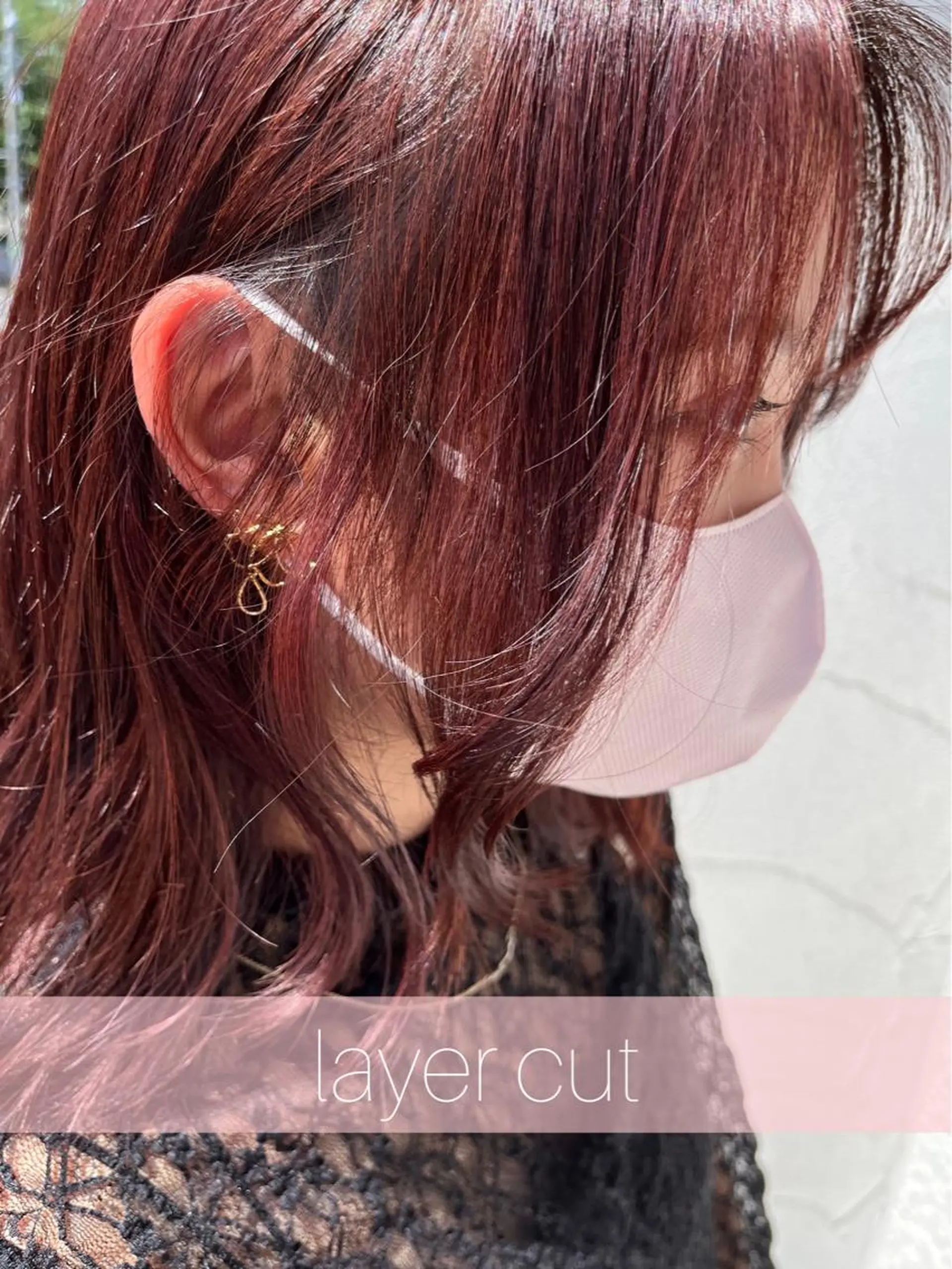ミディアム 顔周りカット レイヤーカット 【ただの天才 🎨】のヘアスタイル