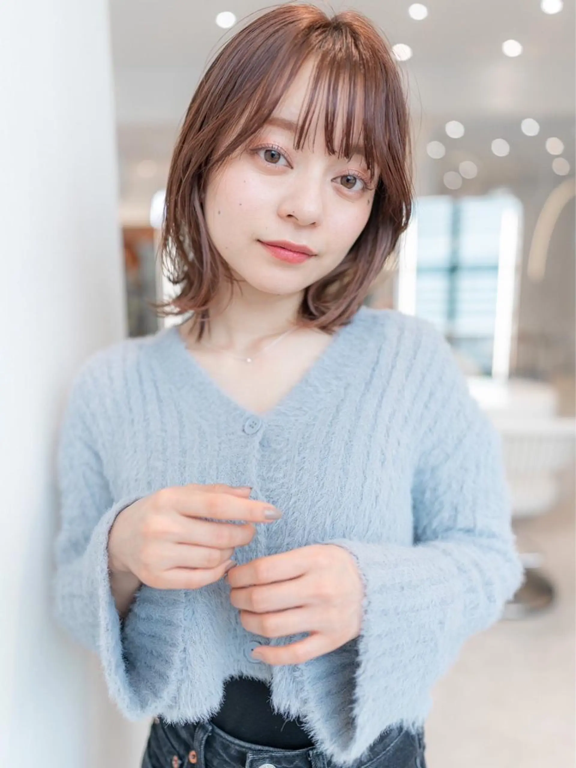 ミディアム カラー カット ヘアカラー トリートメント 🉐レイヤー/塩見 弘樹🉐渋谷のヘアスタイル