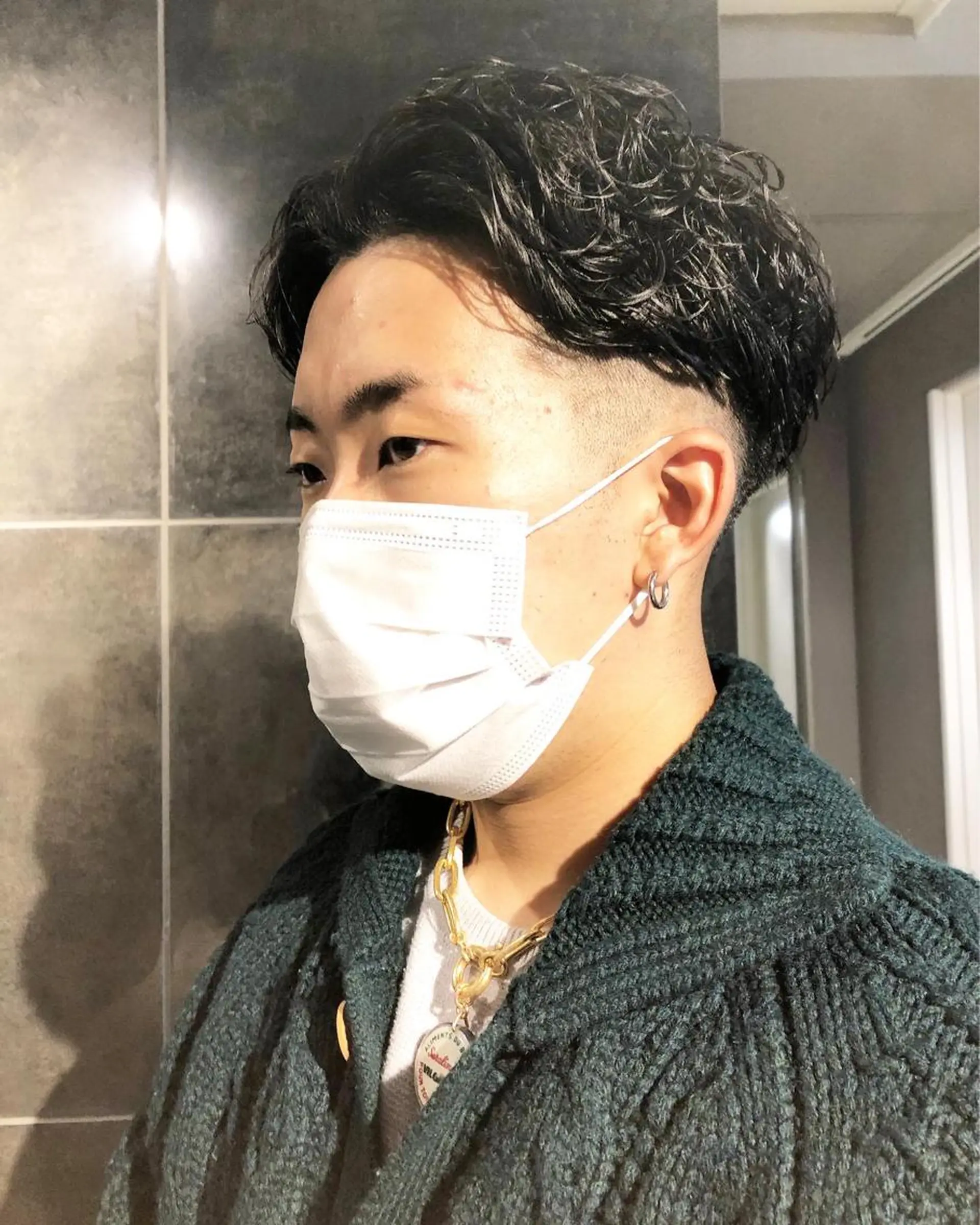 ヘアアレンジ メンズ フェードカット メンズパーマ スキンフェード カット トリートメント ヘアセット メンズ特化✂️栗原 侑也のヘアスタイル