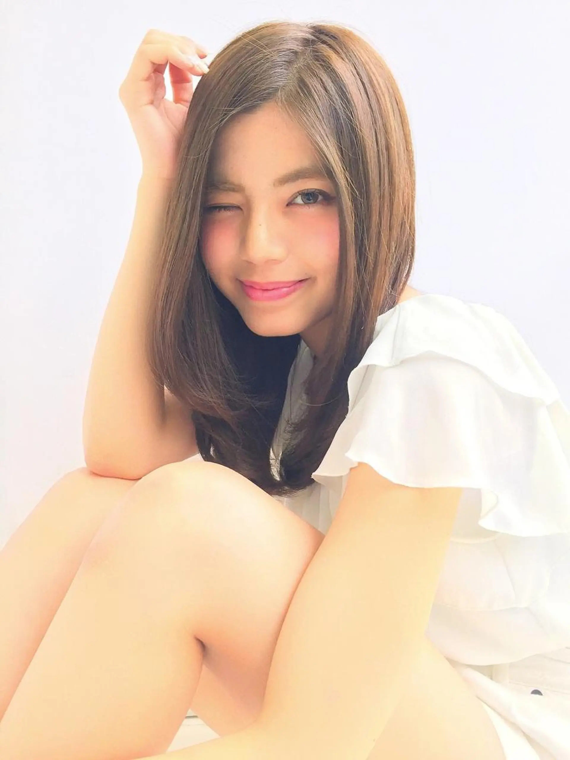 ロング カラー Ashanti 磯崎のヘアスタイル