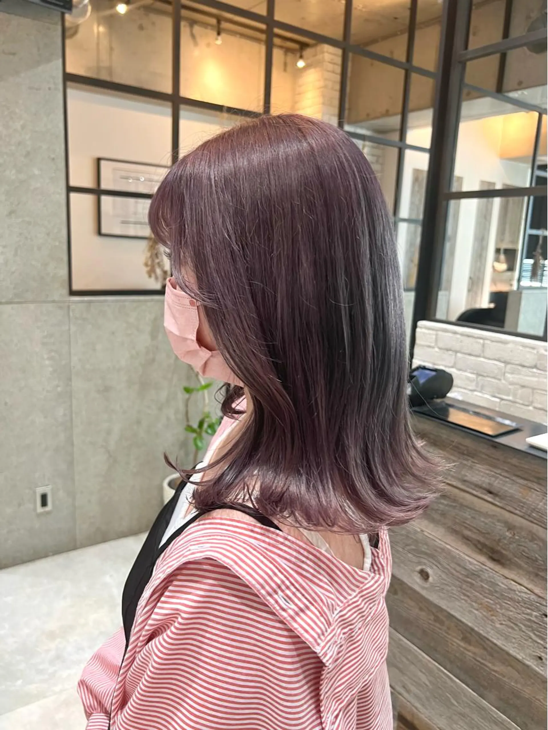 ミディアム カラー ブリーチ ラベンダーカラー ヘアカラー 🌿ニュアンス/髪質 改善🌿Fukudaのヘアスタイル