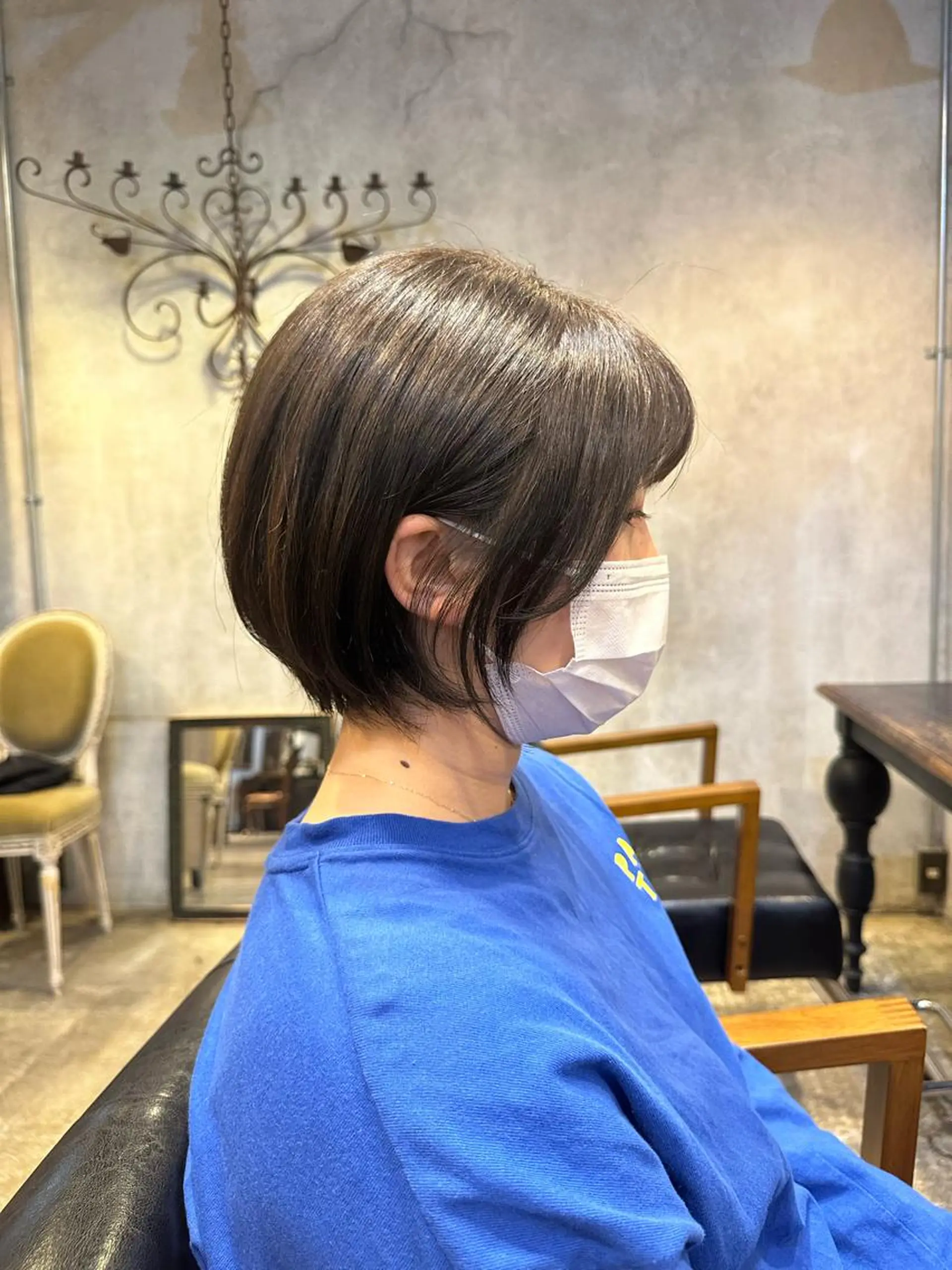 ショート カラー カット トリートメント ヘッドスパ 韓国レイヤー✨ yasuko銀座のヘアスタイル