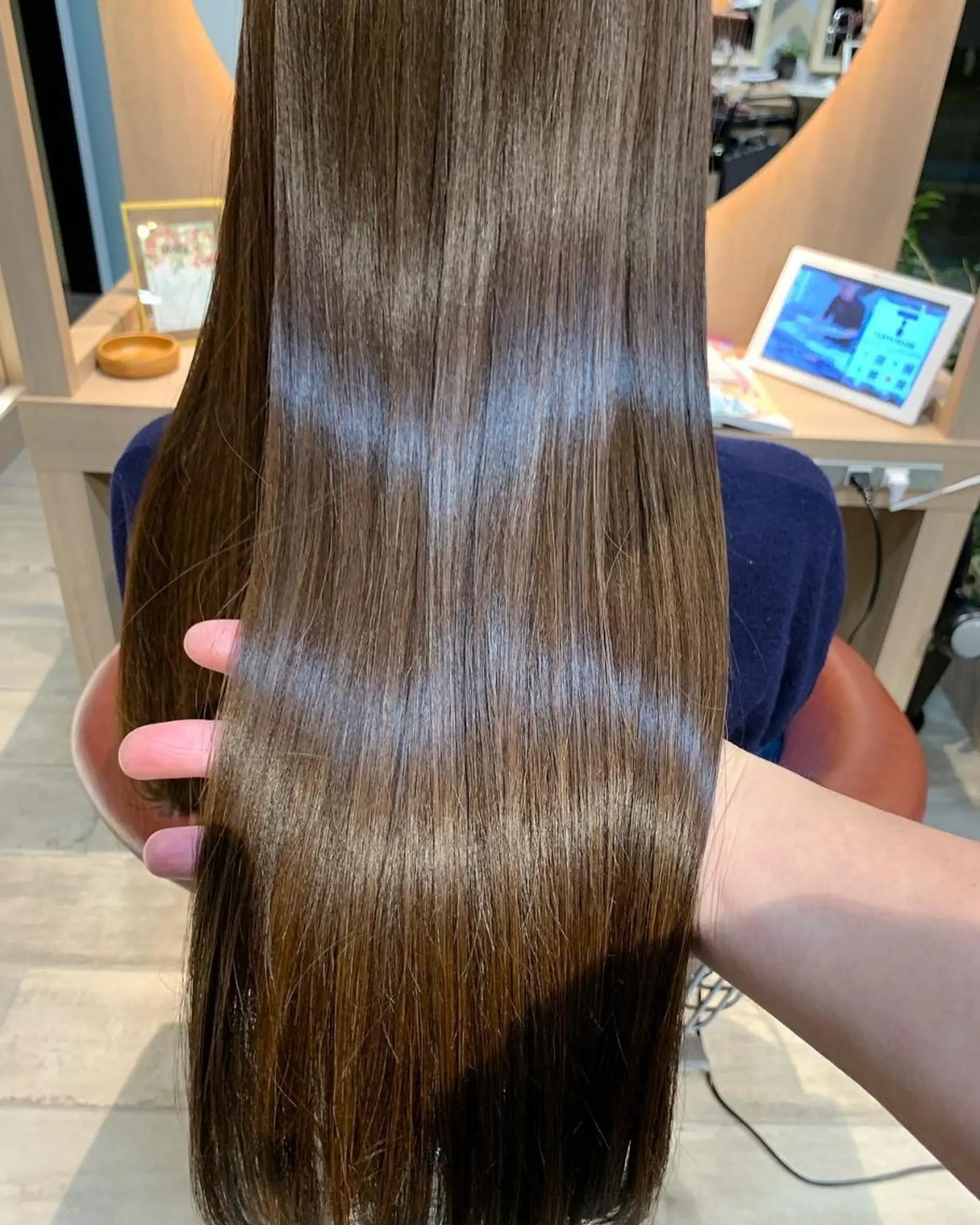 ロング カラー アクアカラー 髪質改善 トリートメント ヘアカラー 🫧髪質改善特化🫧 🍒青山佳代🍒のヘアスタイル