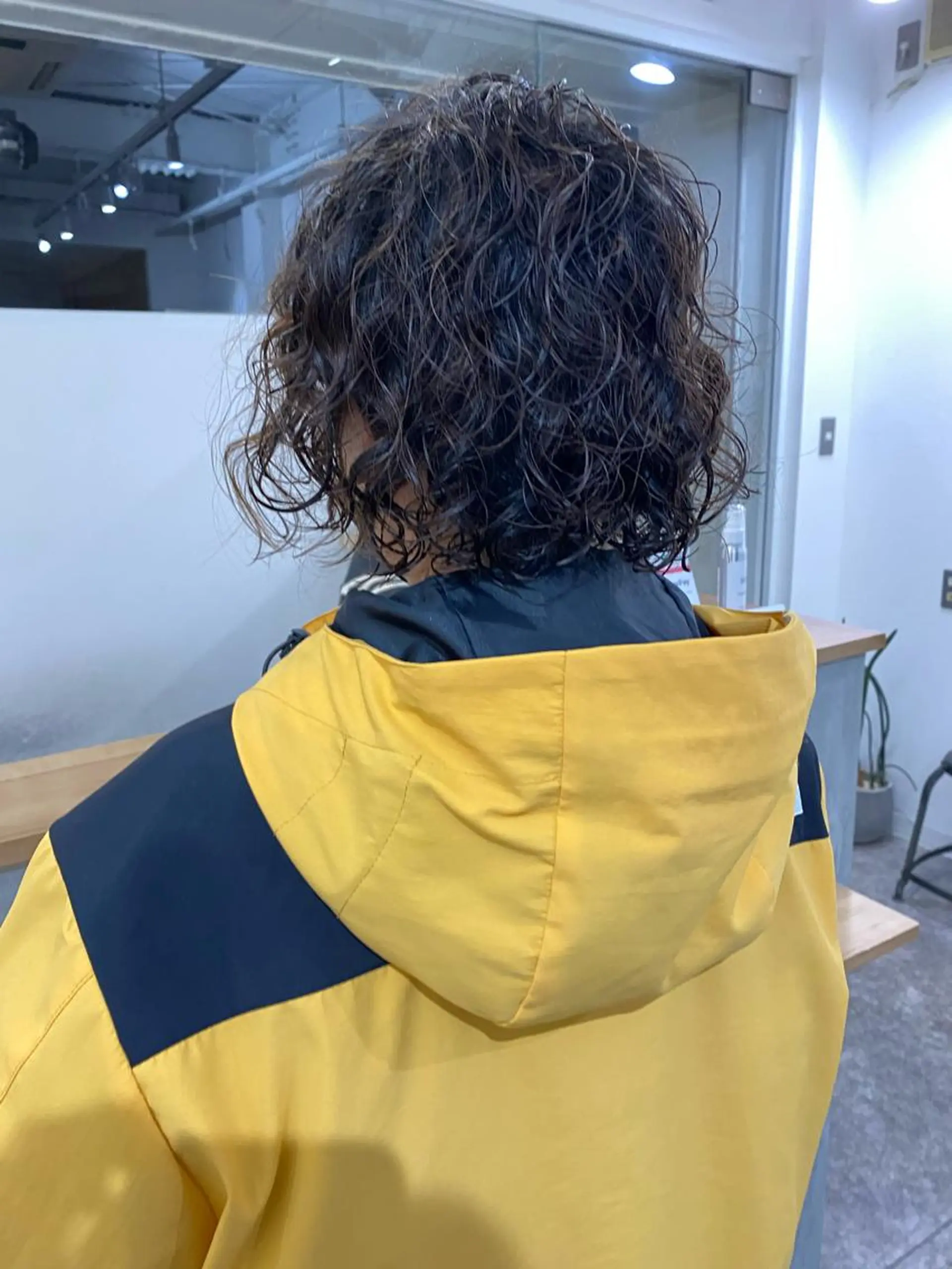 ミディアム パーマ メンズ ミディアムパーマ メンズパーマ 森貴裕/ベージュ/ パーマ/オリーブのヘアスタイル