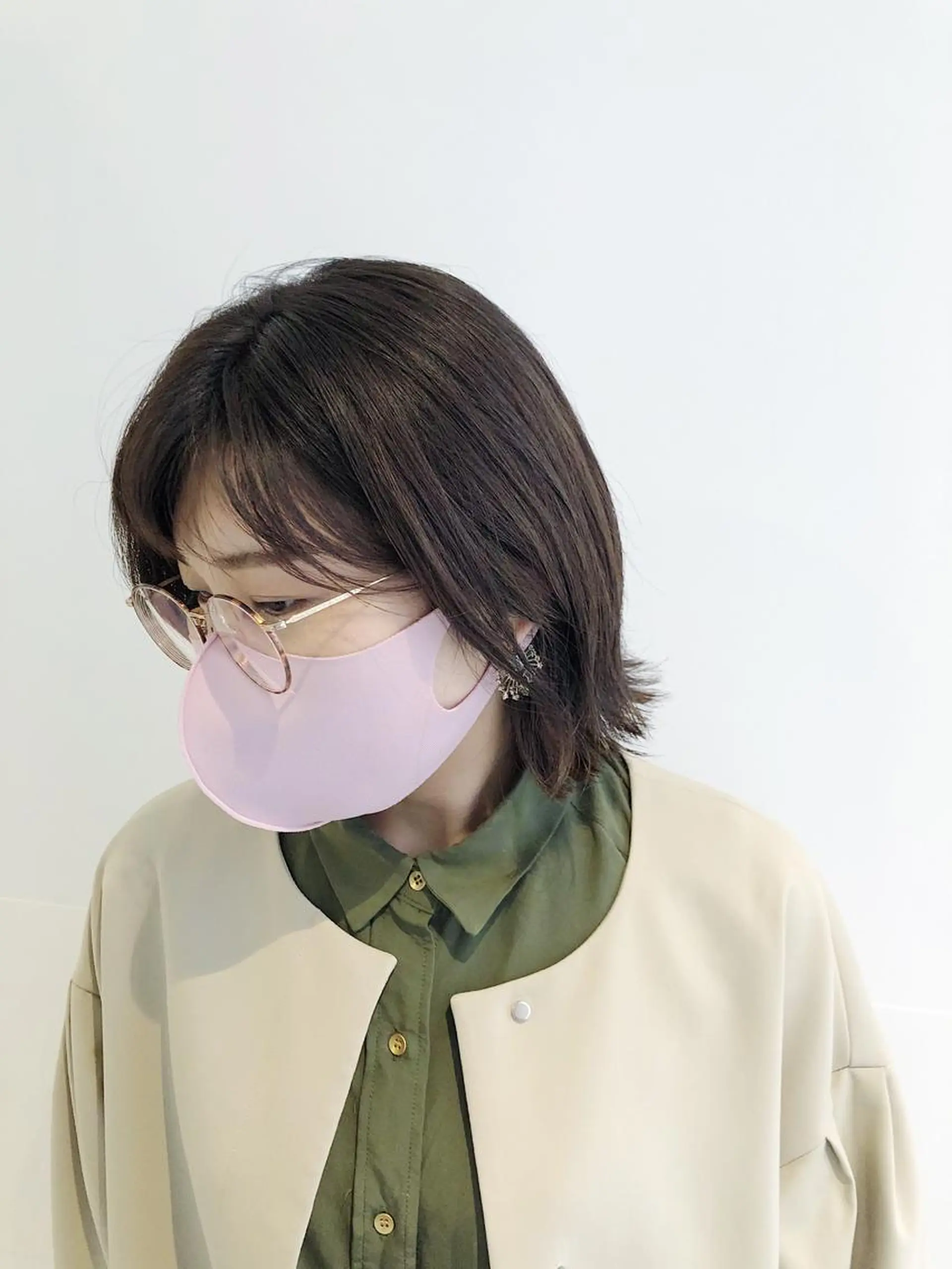 ミディアム カラー ベージュカラー ブラウンカラー ブラウンベージュ 髪質改善/顔まわり 石原のヘアスタイル