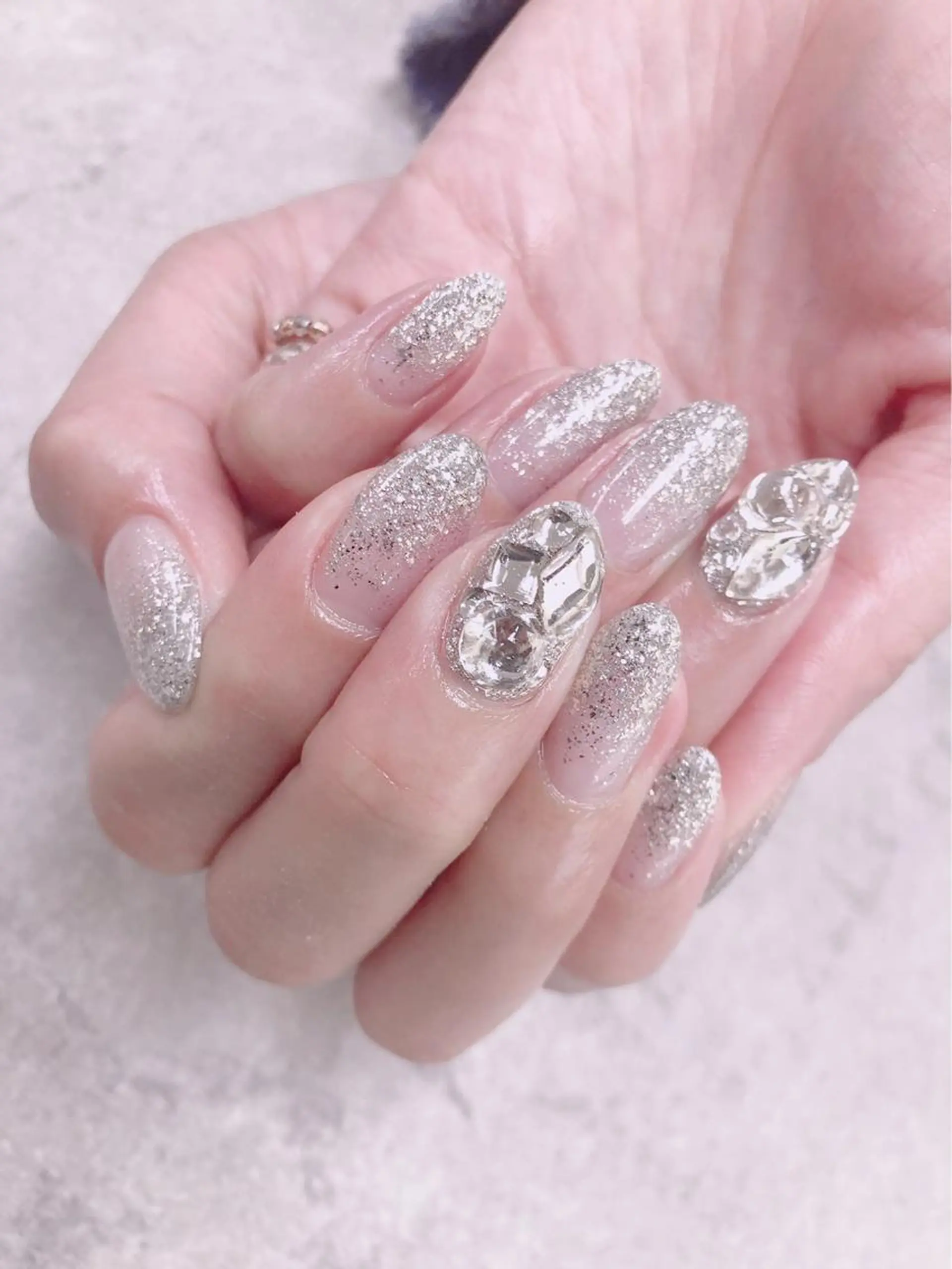 ネイル グラデーション ラメ(グリッター) ラメグラデーション FASTNAIL PLUS 新宿店のネイルデザイン