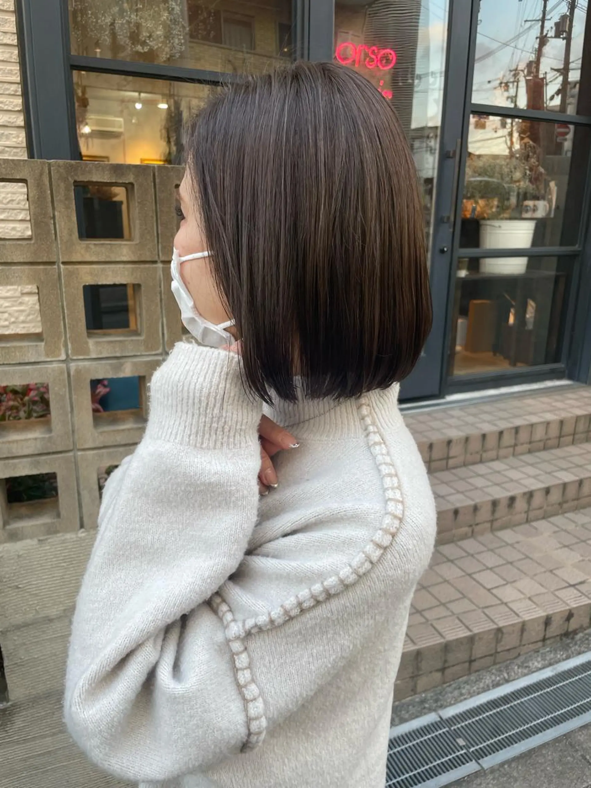 ショート 【aini天王寺】 𝐚𝐢𝐫𝐢✂︎のヘアスタイル