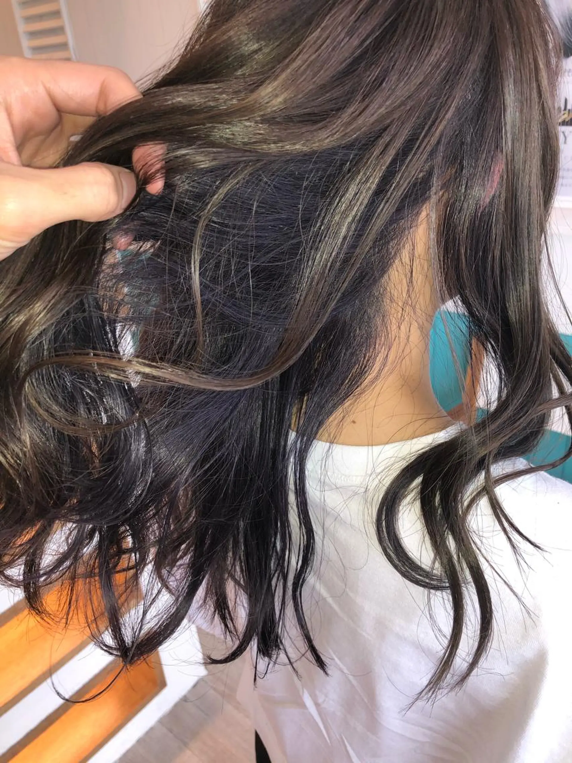 ロング カラー ブルーカラー ブルーバイオレット バイオレットカラー Snaly カラー特化ページのヘアスタイル