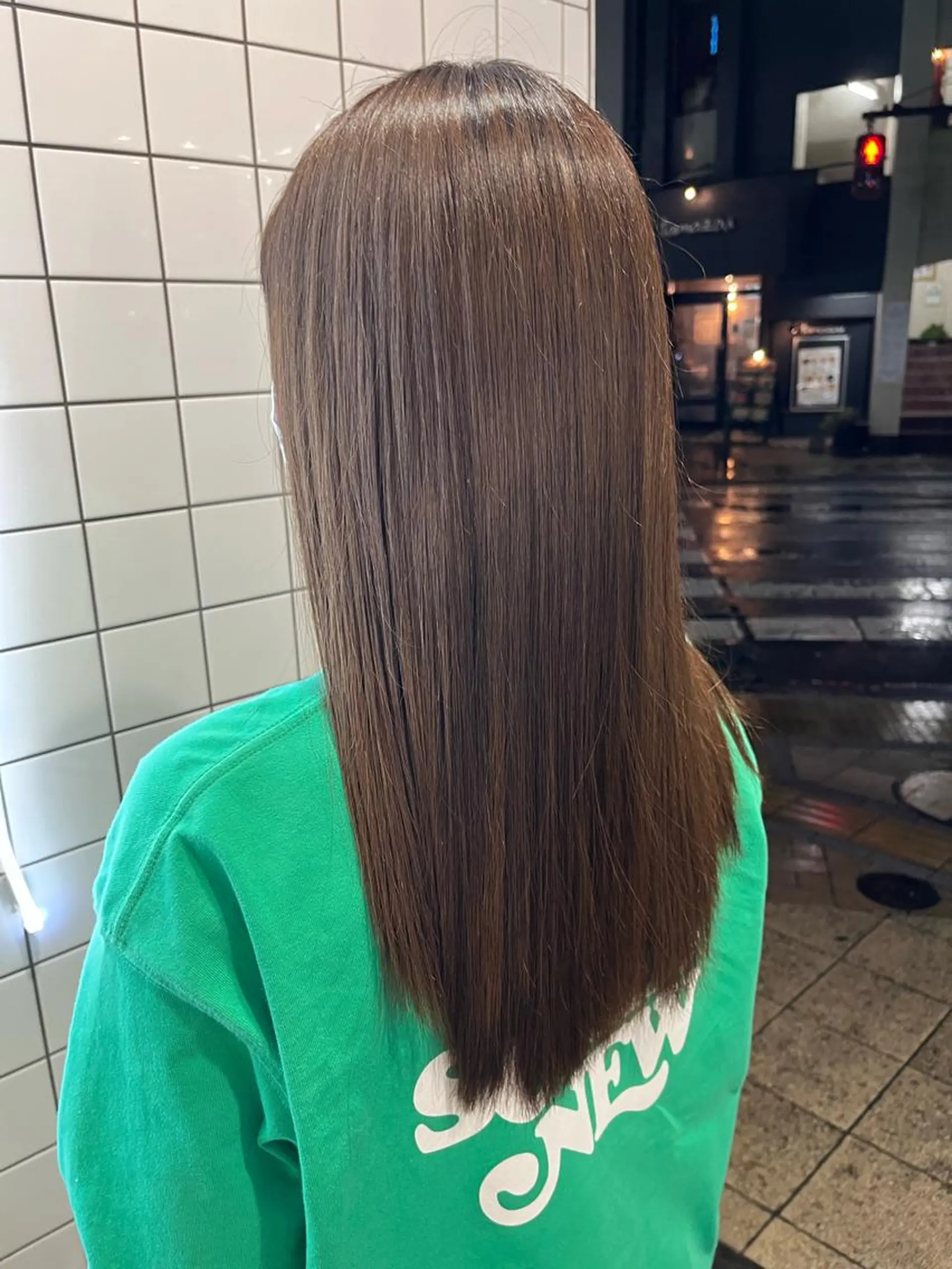 セミロング カラー 武井　弘希 ブリーチなしカラー✨のヘアスタイル