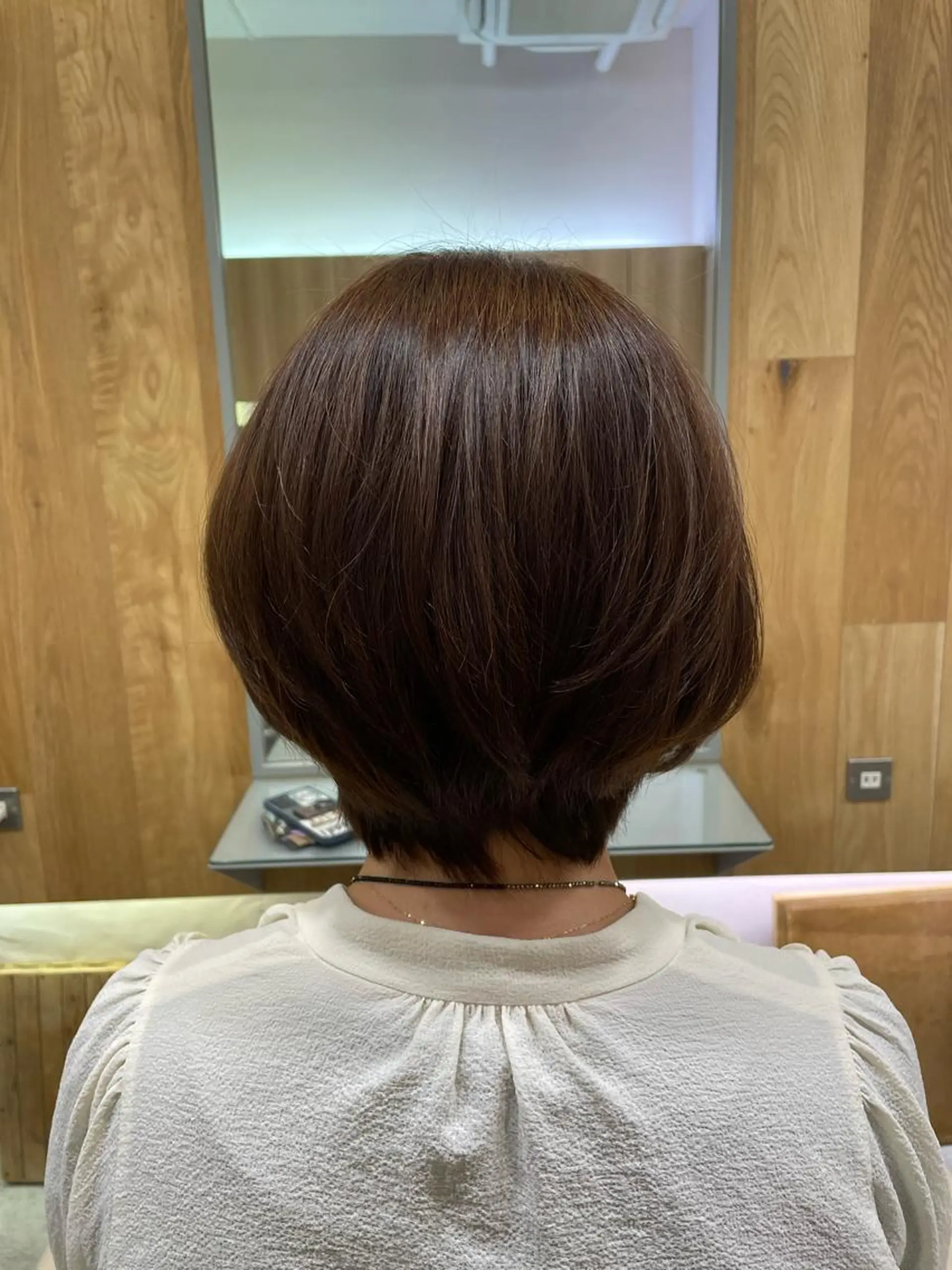 ショート 縮毛矯正 杉崎 朝佳のヘアスタイル