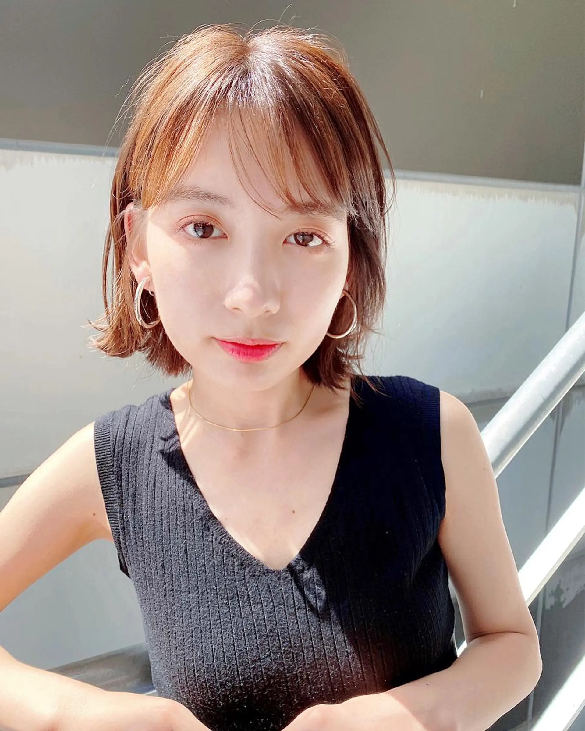 ショート カラー ボブ くびれヘア 艶カラー/似合わせ 💖Emmy💖のヘアスタイル