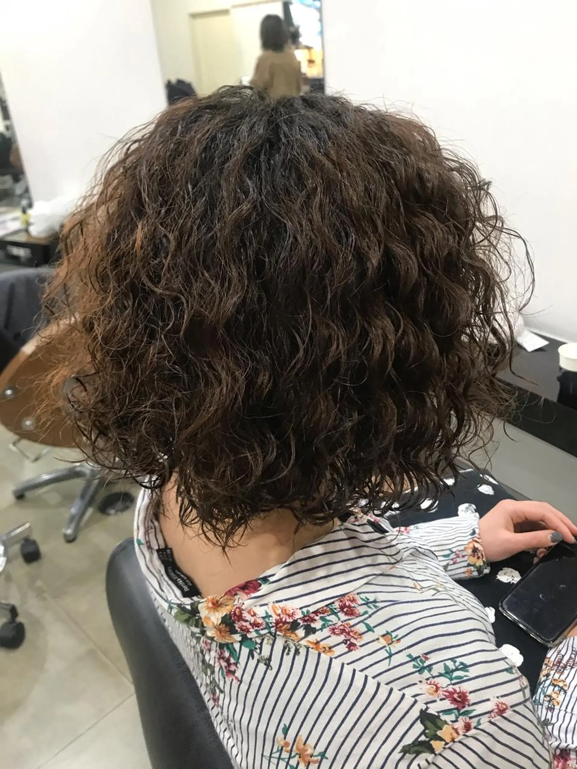 ミディアム パーマ ヘアアレンジ 烏山 達也のヘアスタイル