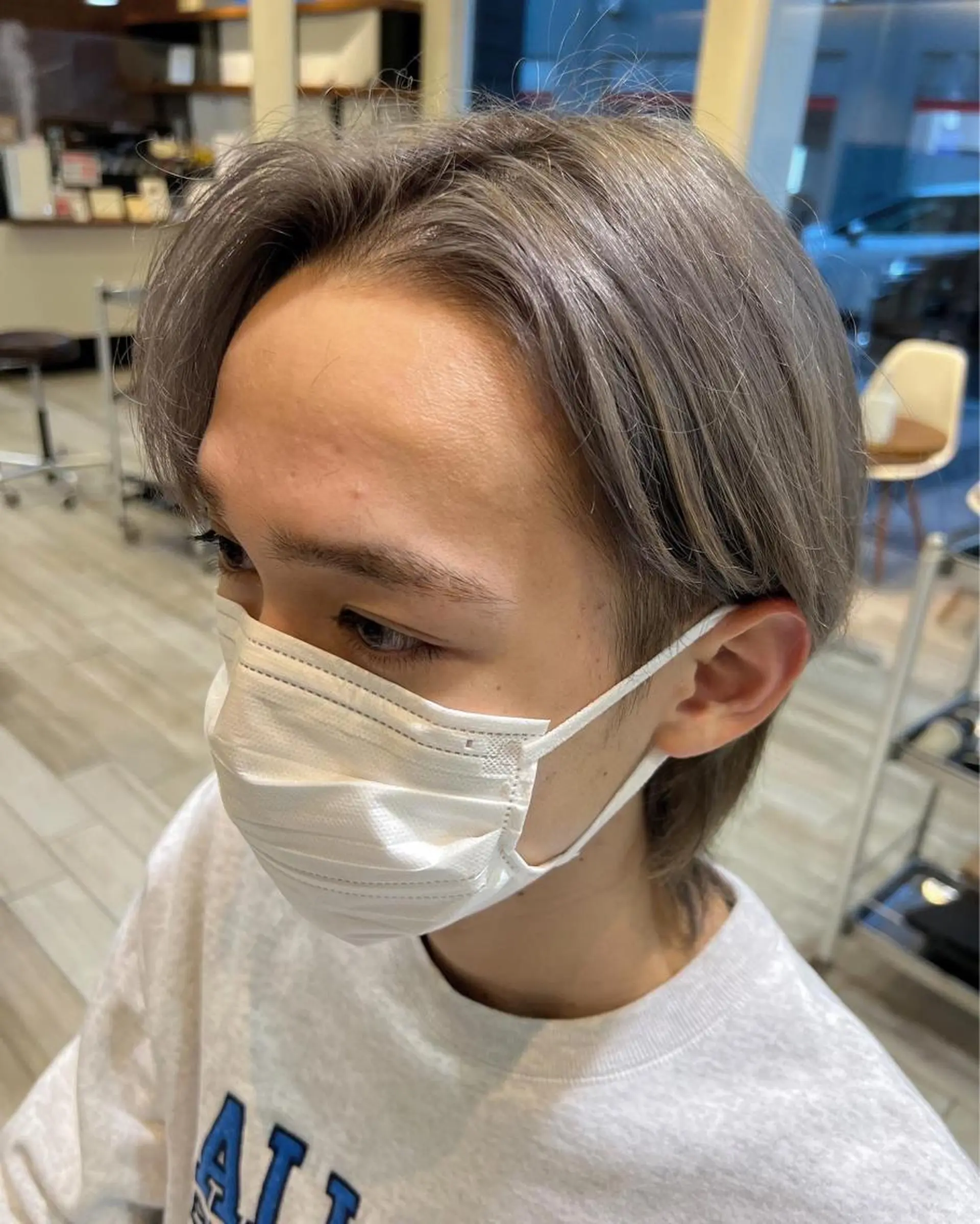 カラー メンズ メンズブリーチ ブリーチ シルバー Ore🫧タナカマヤ /柔らかい質感カラーのヘアスタイル