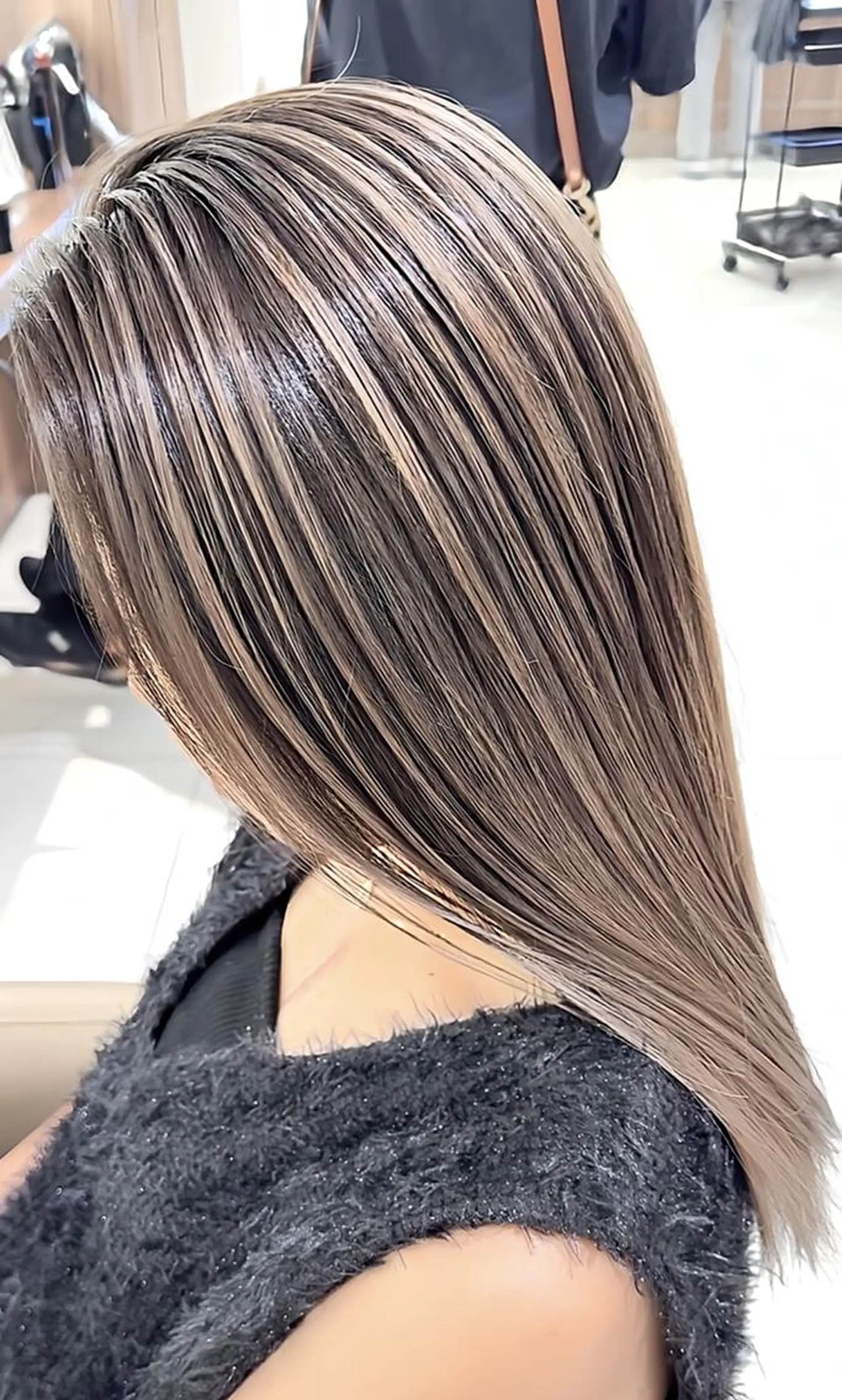 カラー ロング バレイヤージュ 髪質改善 レイヤーカット ヘアカラー トリートメント 大宮/バレイヤージュ 髪質改善/澤田隆誠のヘアスタイル