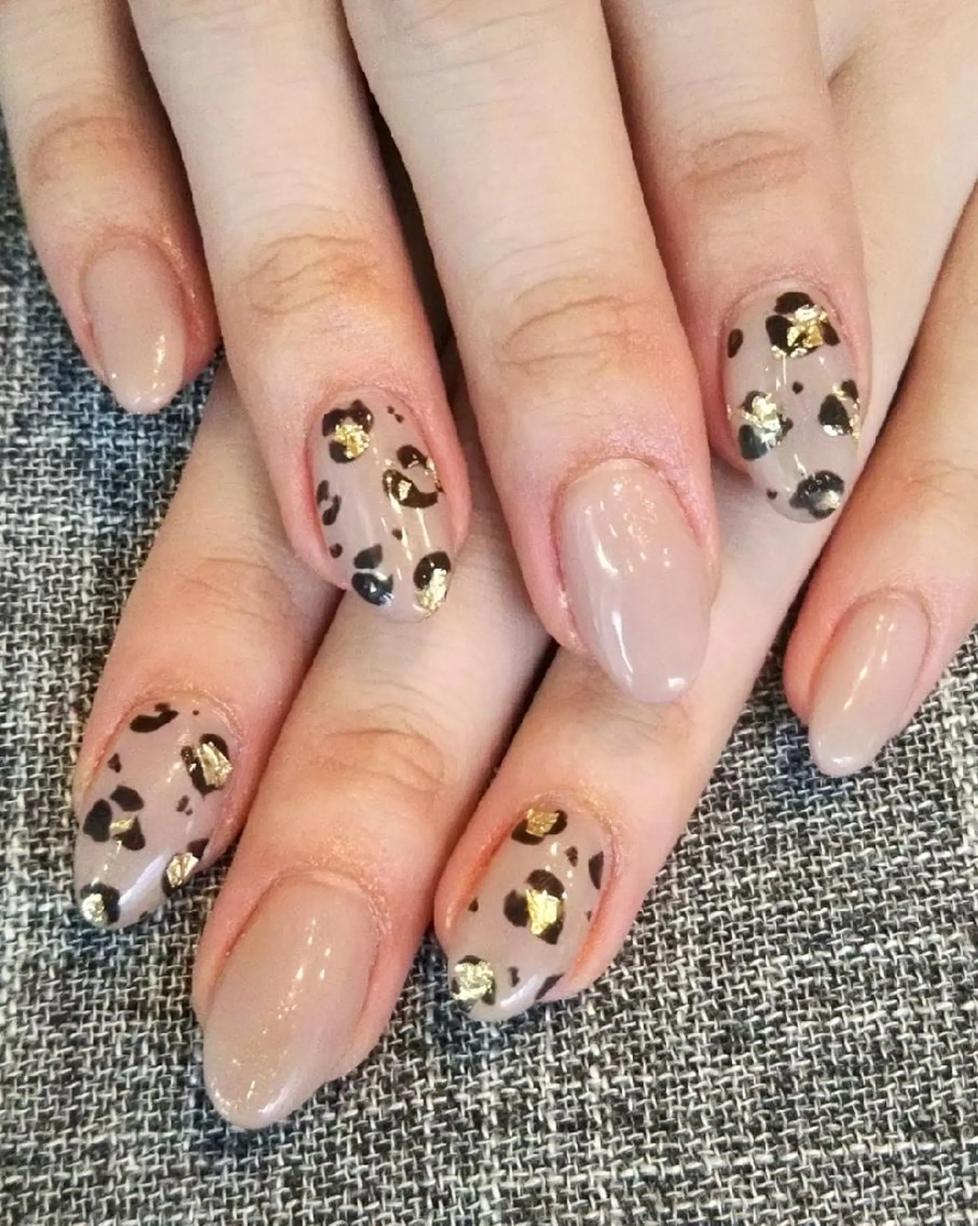 ネイル アニマル柄 シンプルネイル ハンドネイル private salon mieのネイルデザイン