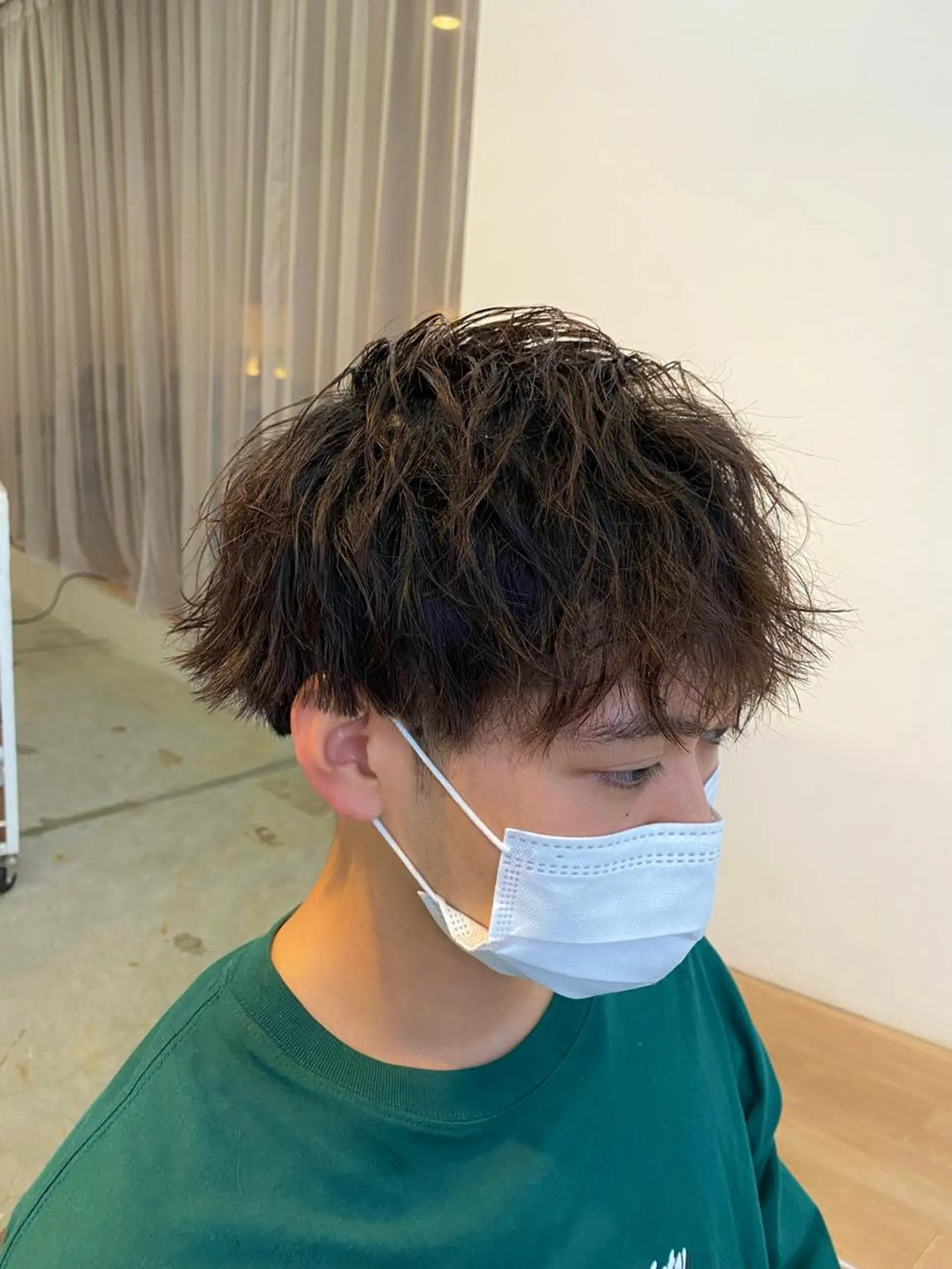 パーマ メンズ 栗田 大輝のヘアスタイル