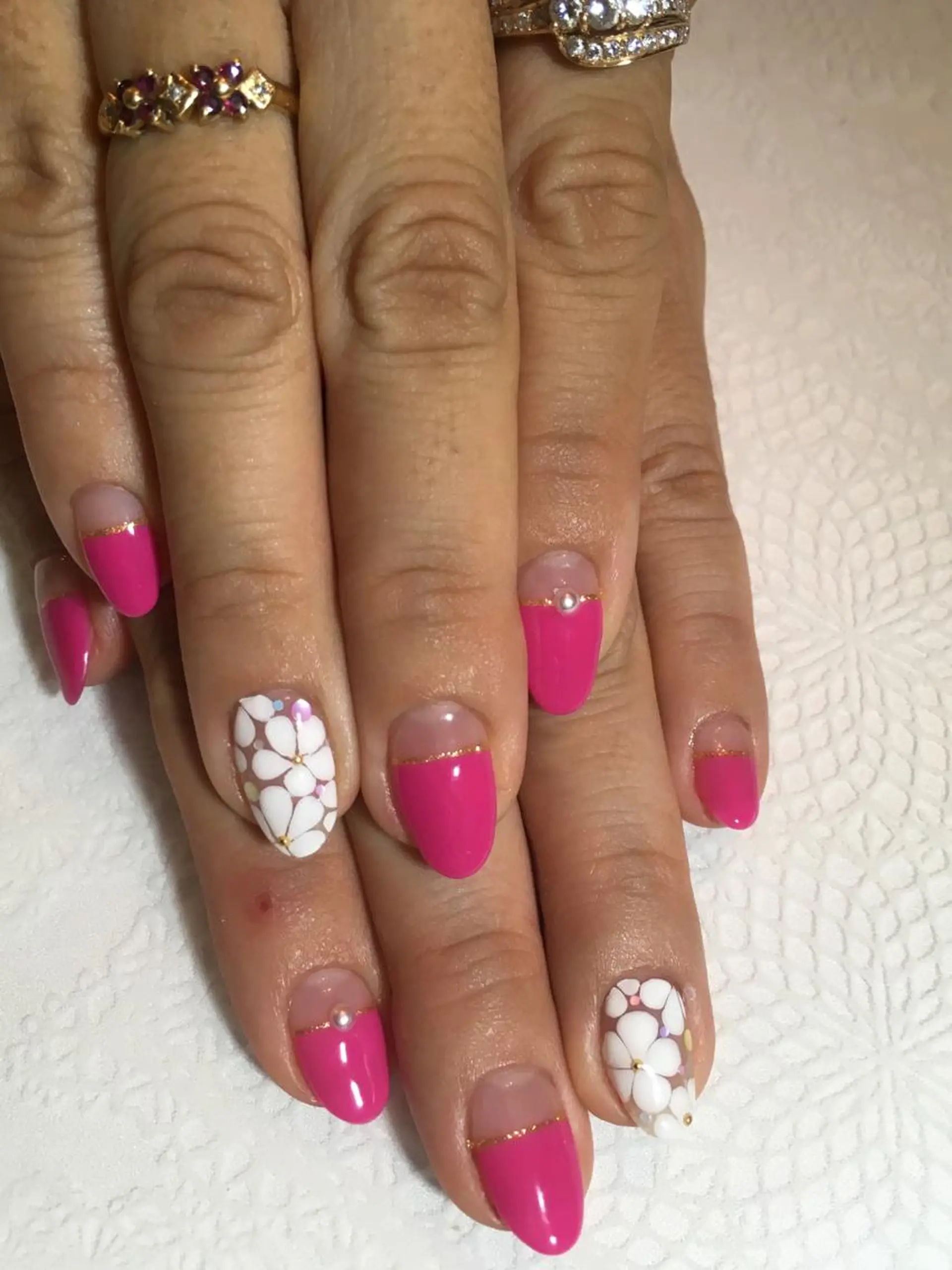 ネイル アートネイル ピンク 古川 里美のネイルデザイン