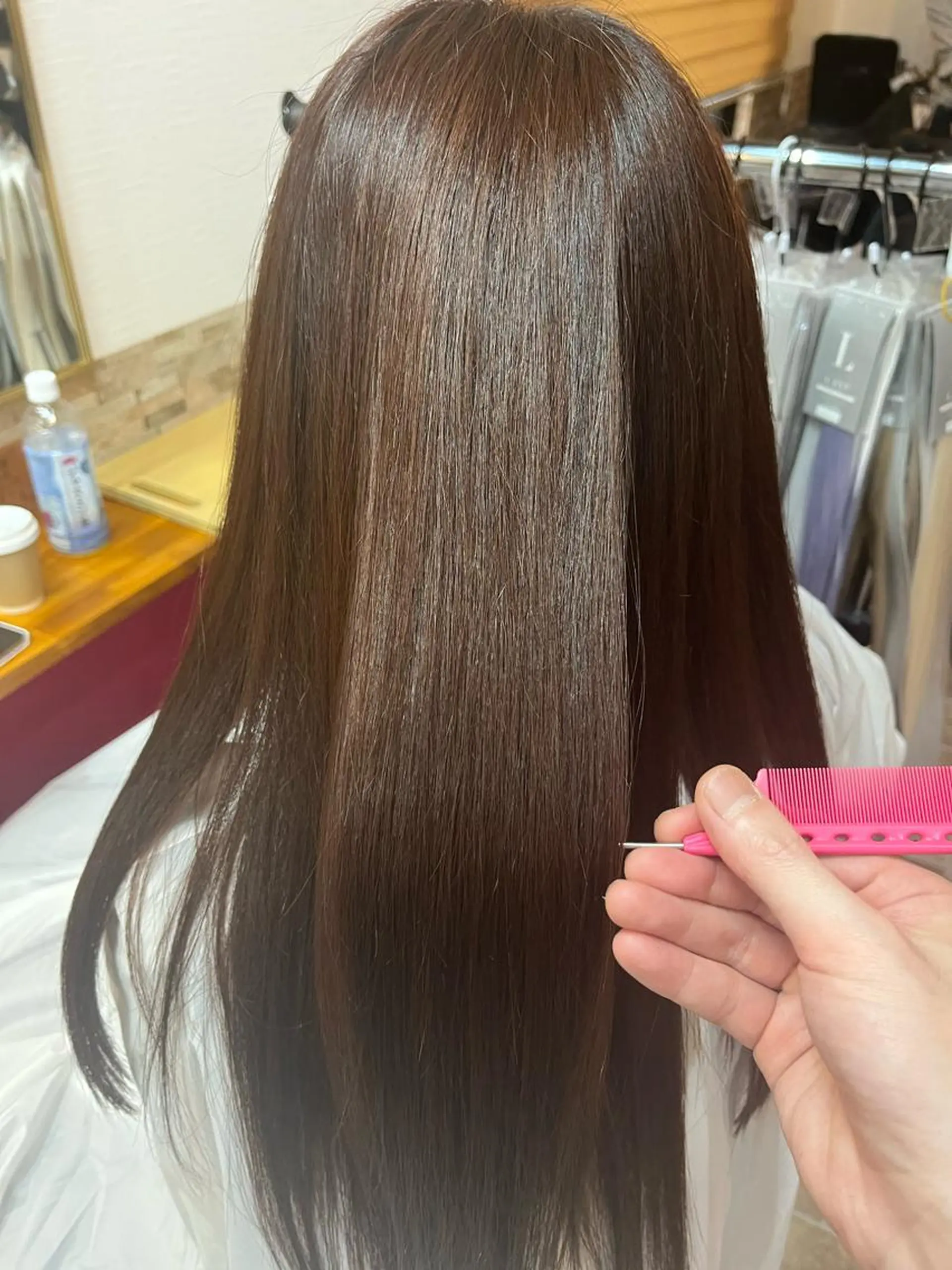 ロング カラー ヘアカラー&縮毛矯正 STAR☆RIVERのヘアスタイル