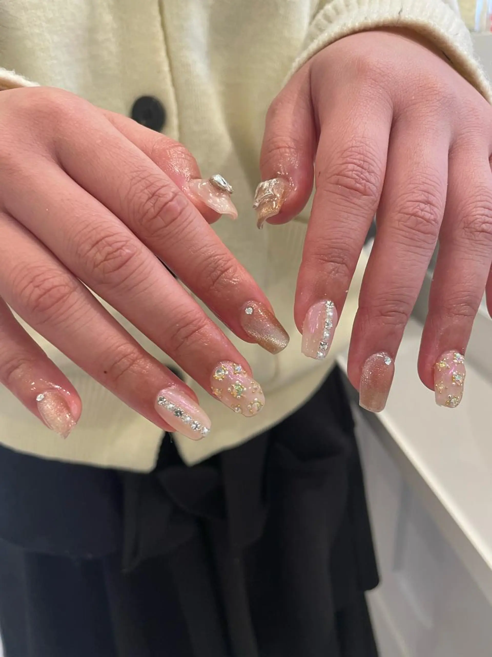 ネイル 束感まつ毛/ネイル/ LED♥KIRARAのマツエク・マツパデザイン