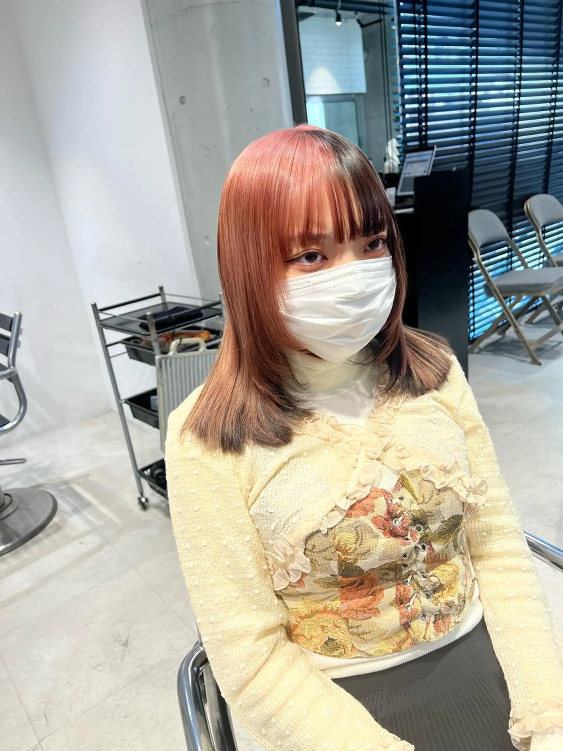 ロング カラー カット ヘアカラー トリートメント 赤みゼロ/透明感 カラー🌿KANTAのヘアスタイル