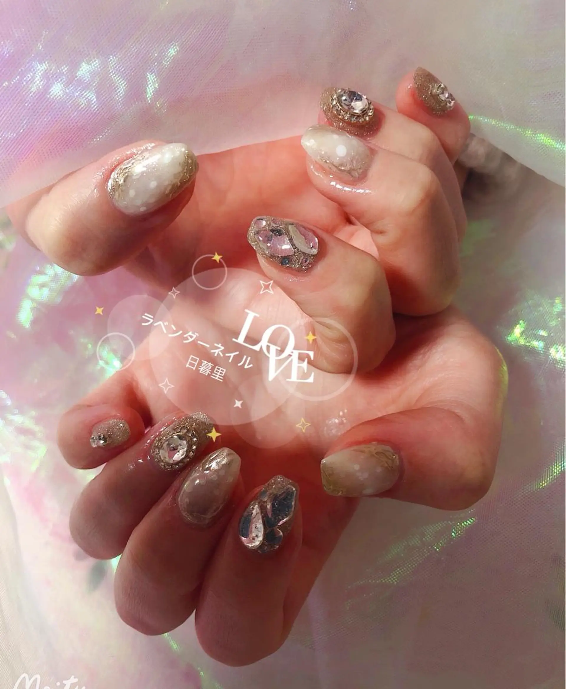 ネイル ラベンダー💖日暮里 ルル💖ネイルのネイルデザイン