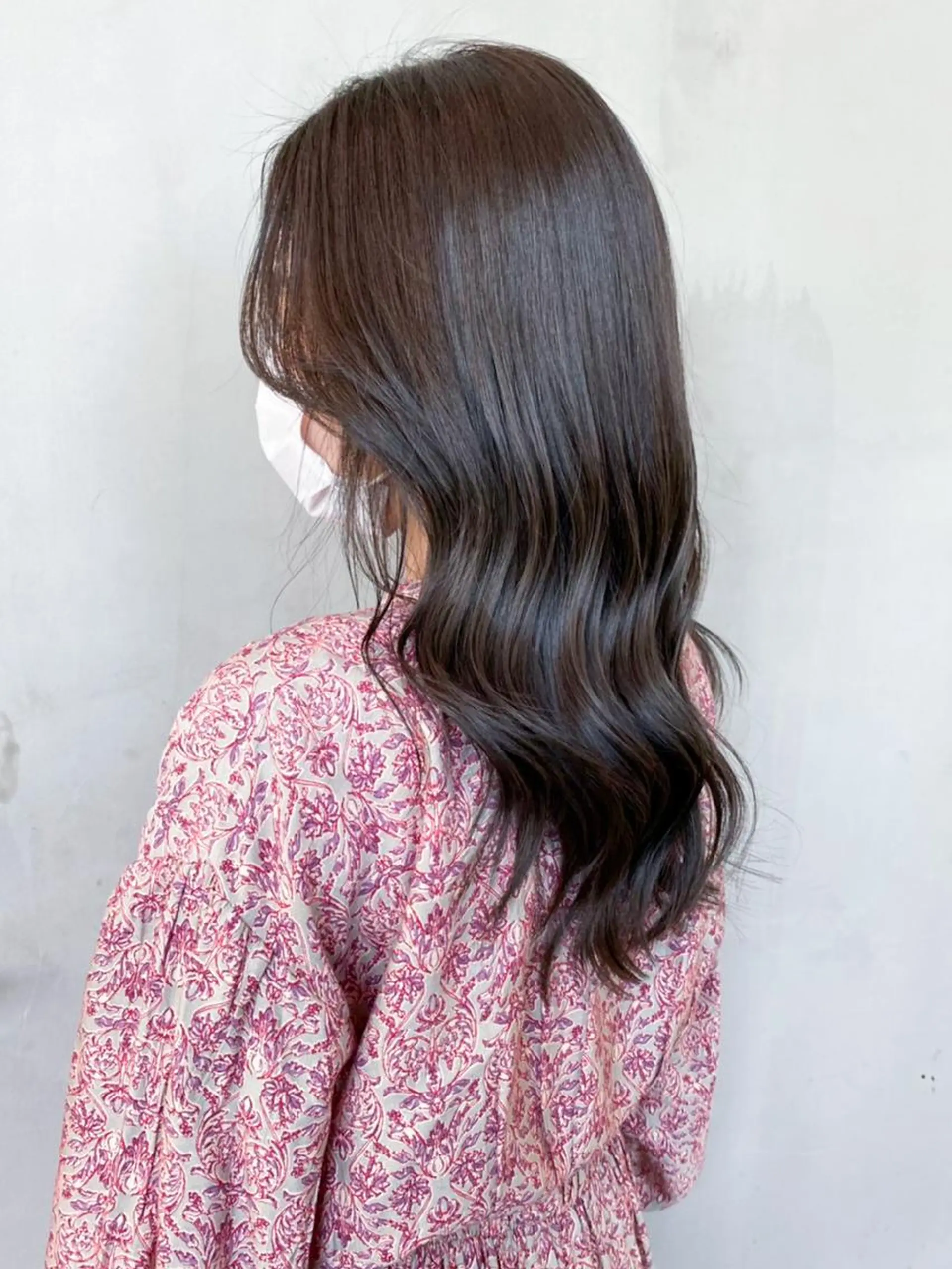 セミロング カラー パーマ ヘアアレンジ ブラウンカラー ダークブラウン ITbyALBUM 八王子店のヘアスタイル