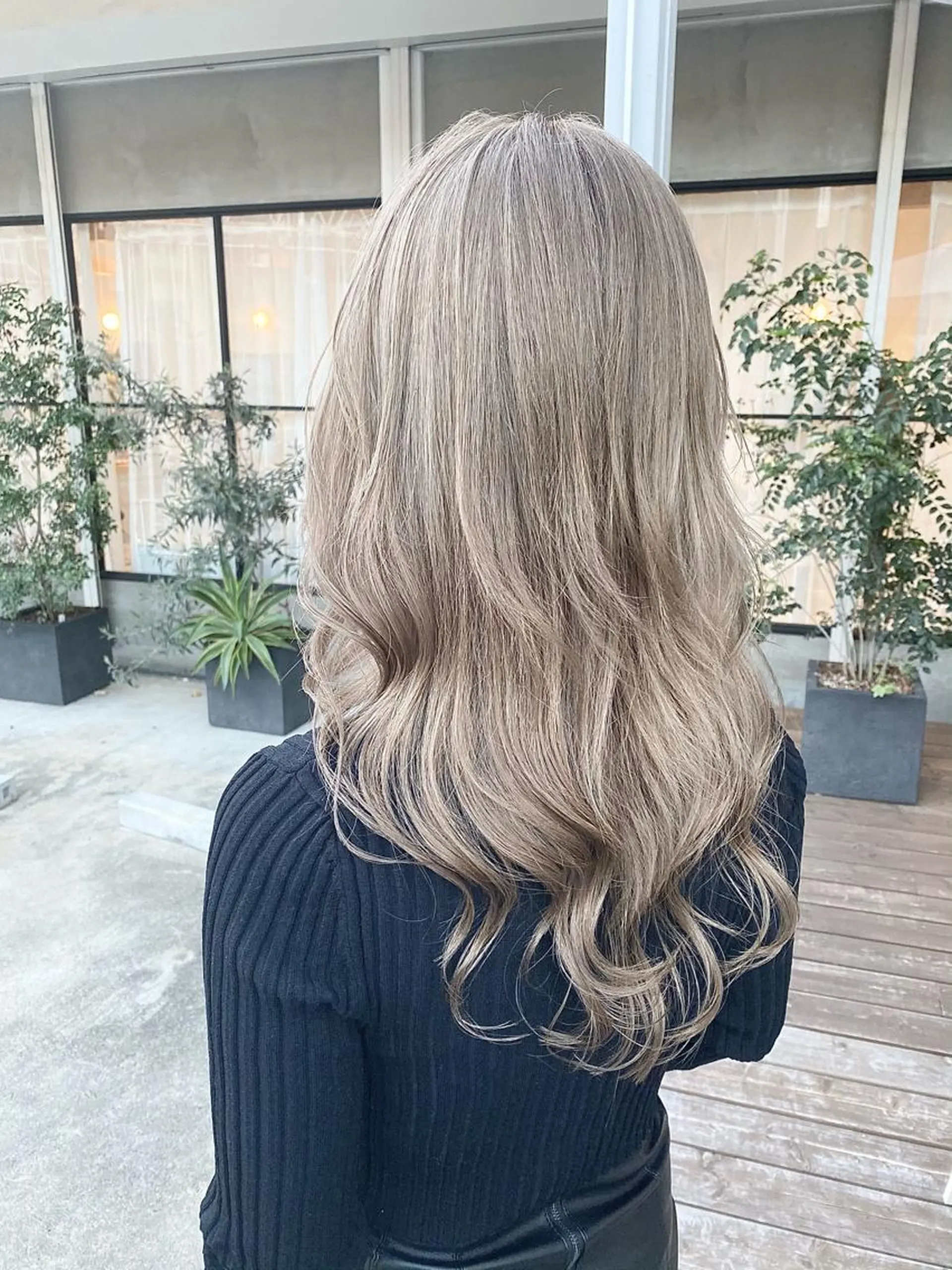 ミディアム カラー ヘアカラー トリートメント 大橋 輝久のヘアスタイル