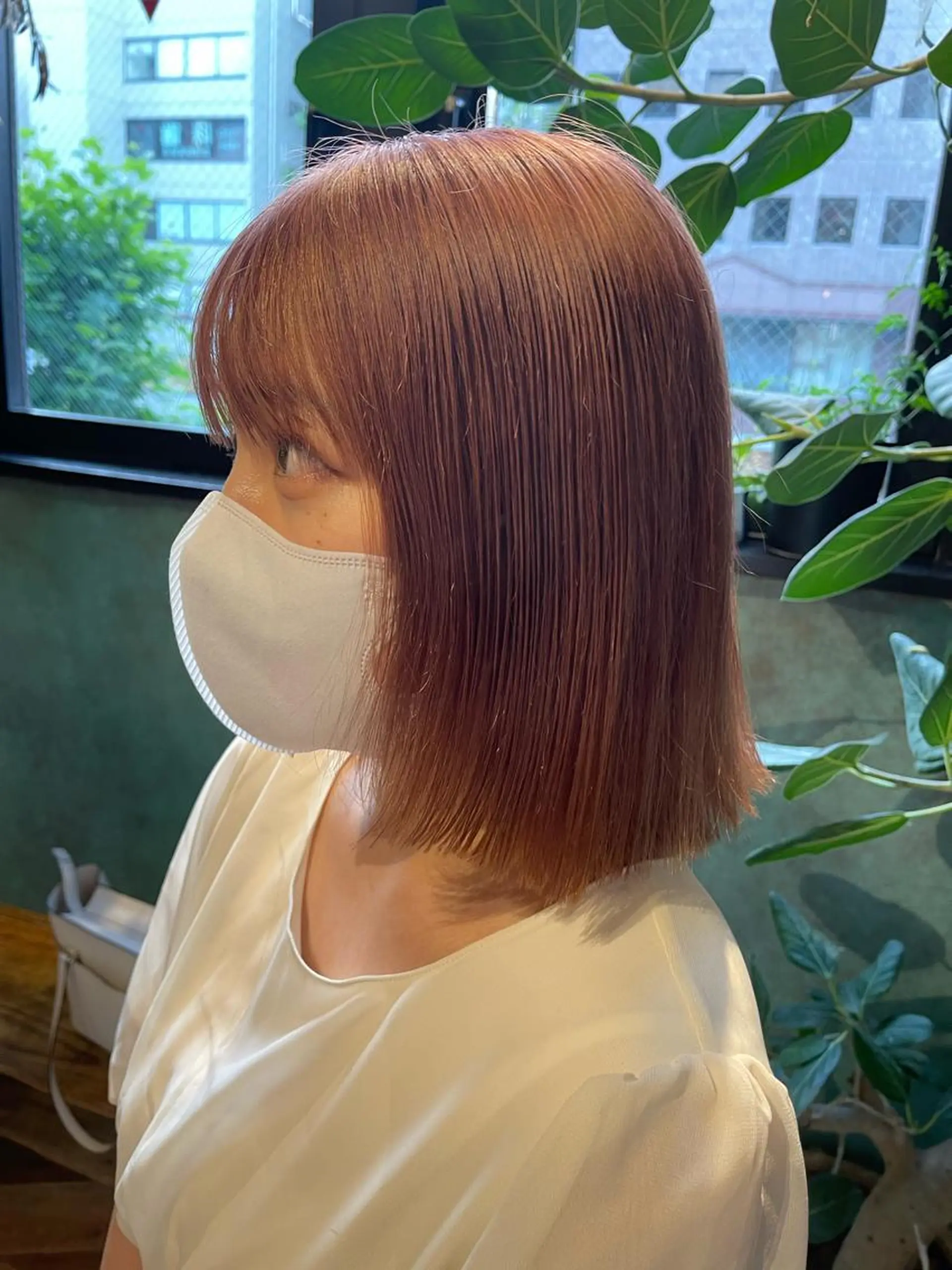 ミディアム 永田 優希のヘアスタイル