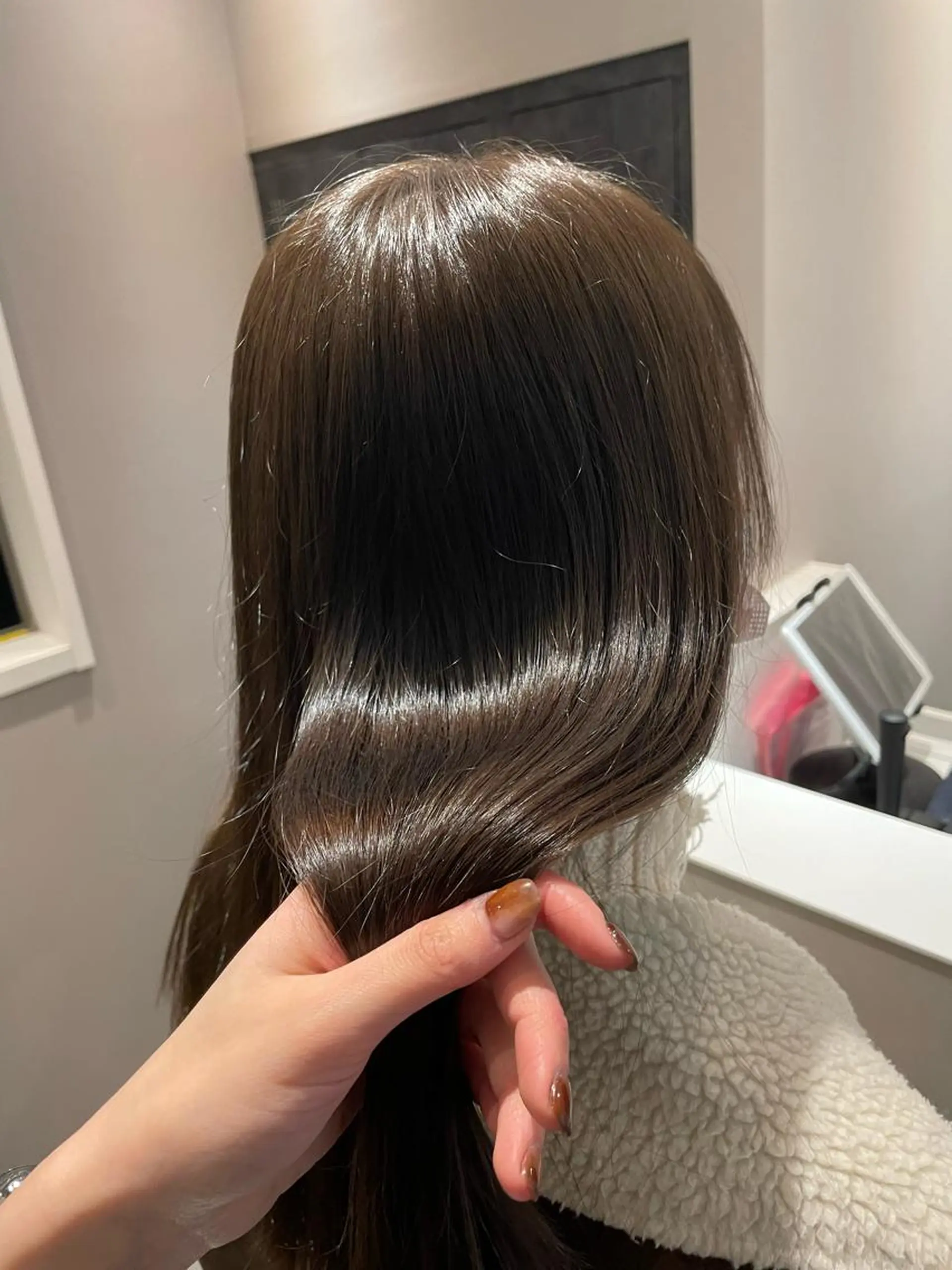 セミロング カラー 韓国×網紅ヘア 🤍りん🤍のヘアスタイル