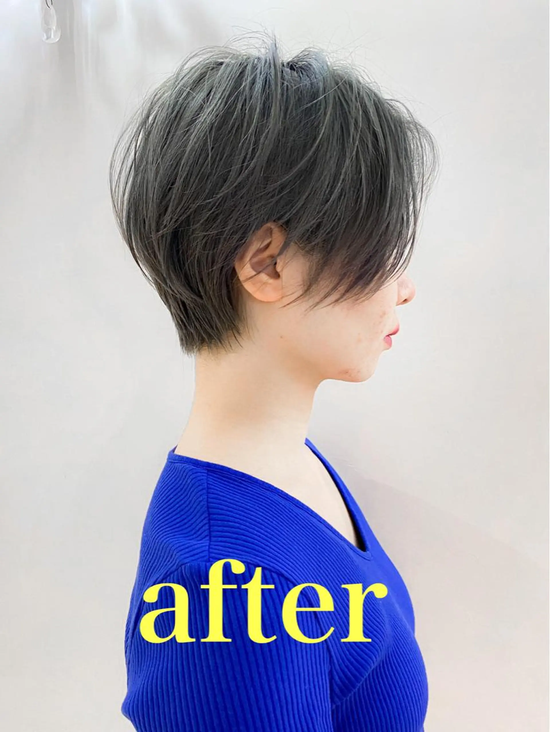 ショート カット ヘアカラー 藤田 遼のヘアスタイル