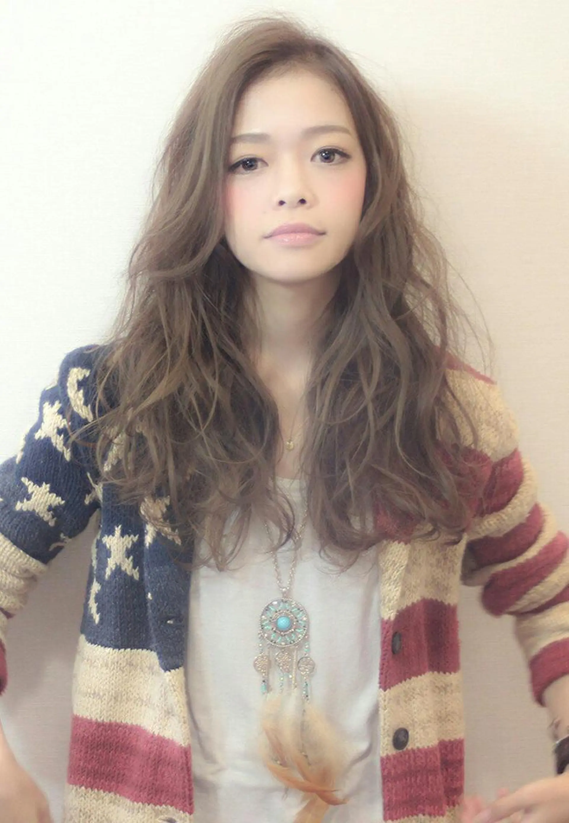 セミロング ロング カラー ヘアカラー トリートメント 辻 竜也　のヘアスタイル