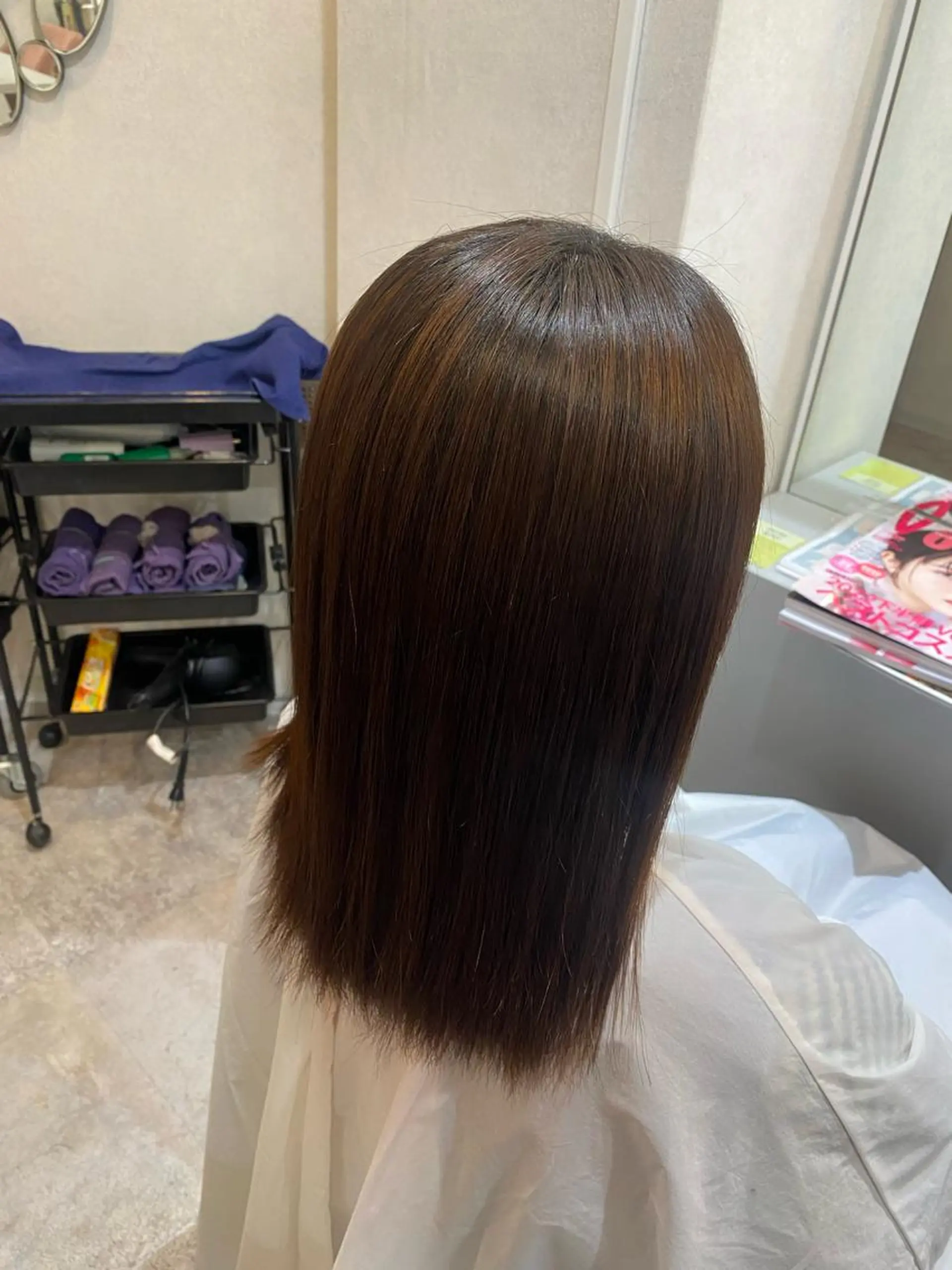 ミディアム 柔らかい縮毛矯正/ ボブ/北林のヘアスタイル