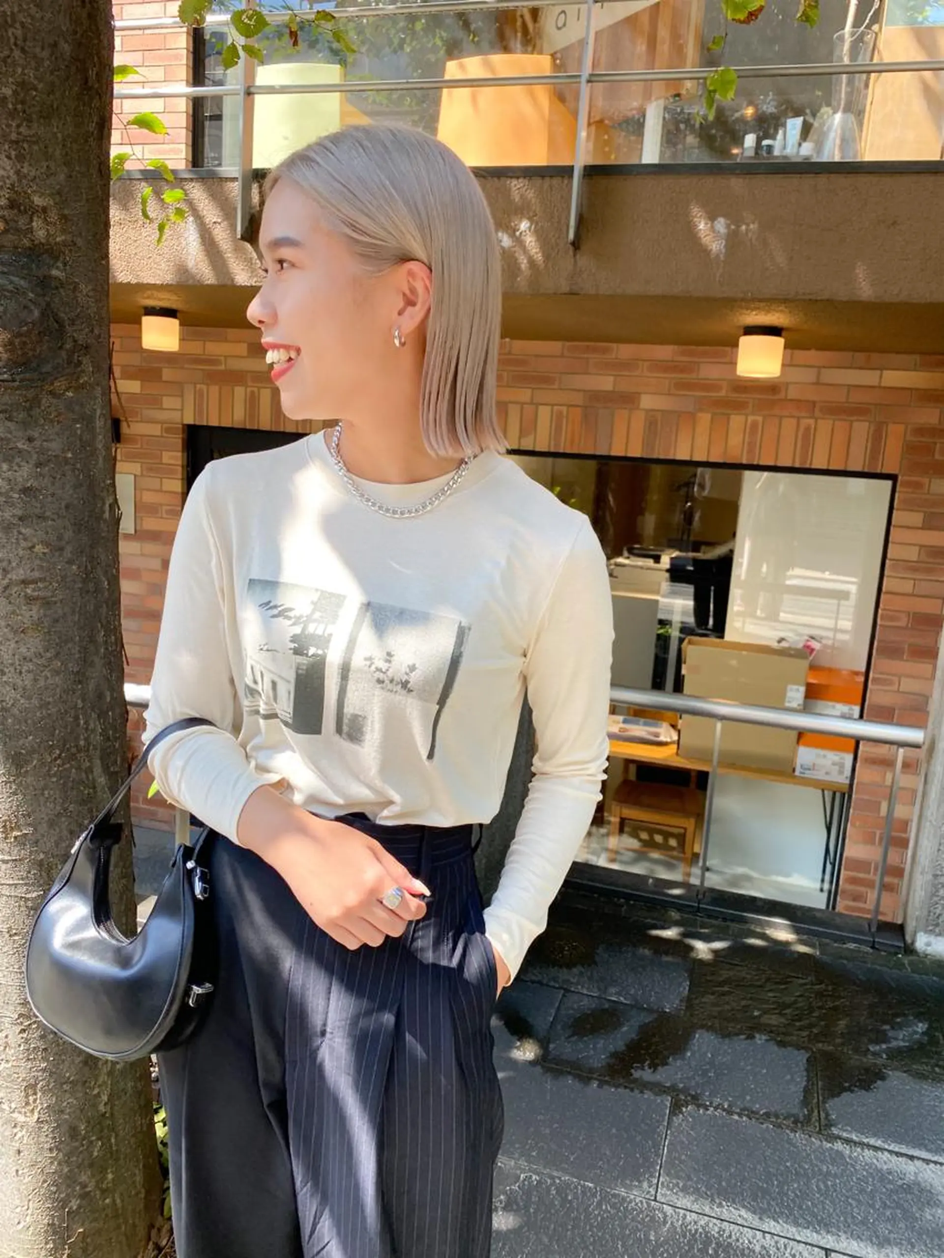 ショート カラー ベージュカラー ホワイトベージュ ボブ ヘアカラー レイヤー/パーマ /ウルフ/nabeのヘアスタイル