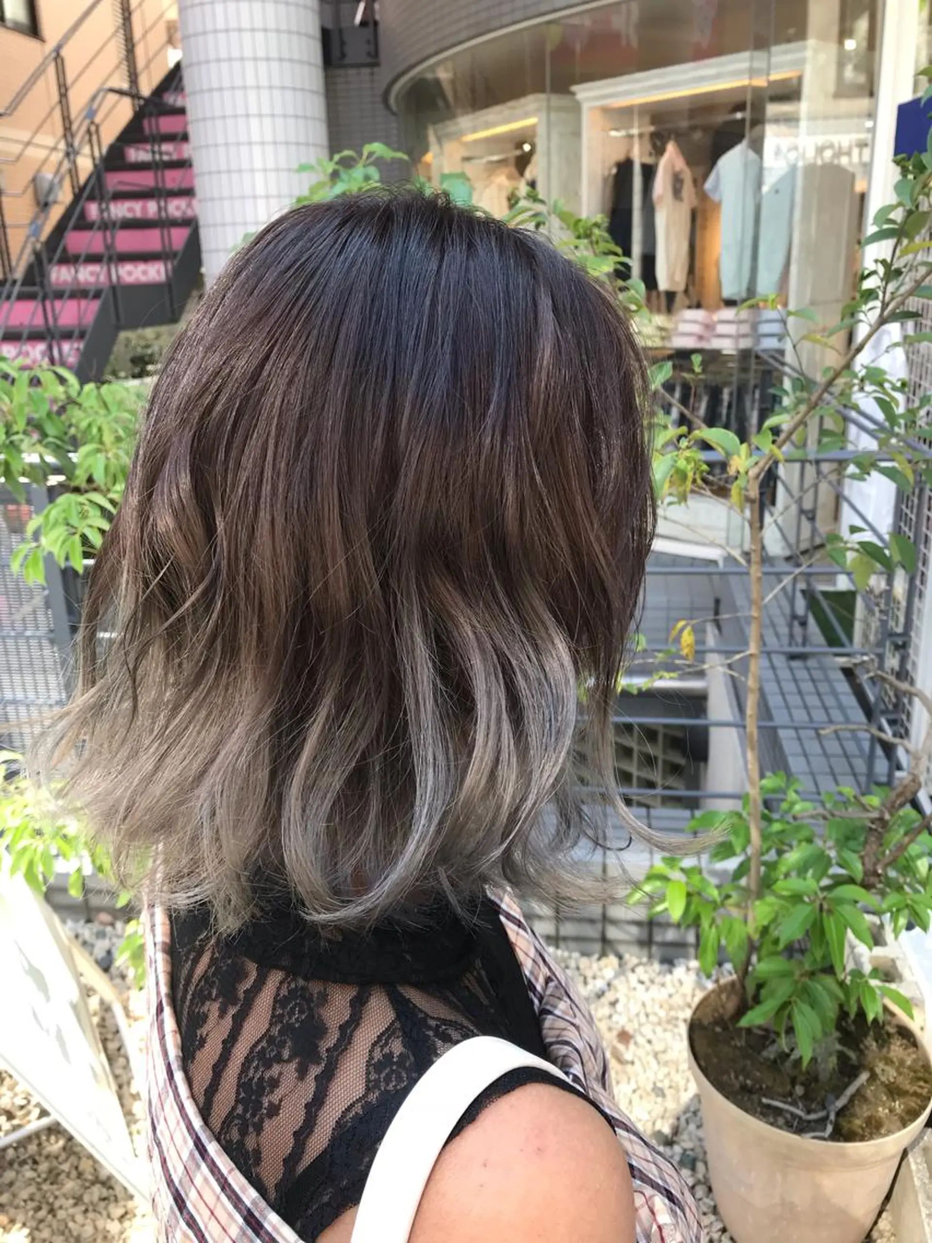 セミロング カラー パーマ ヘアアレンジ メンズ キッズ ネイル マツエク・マツパ 神山 昌子のヘアスタイル