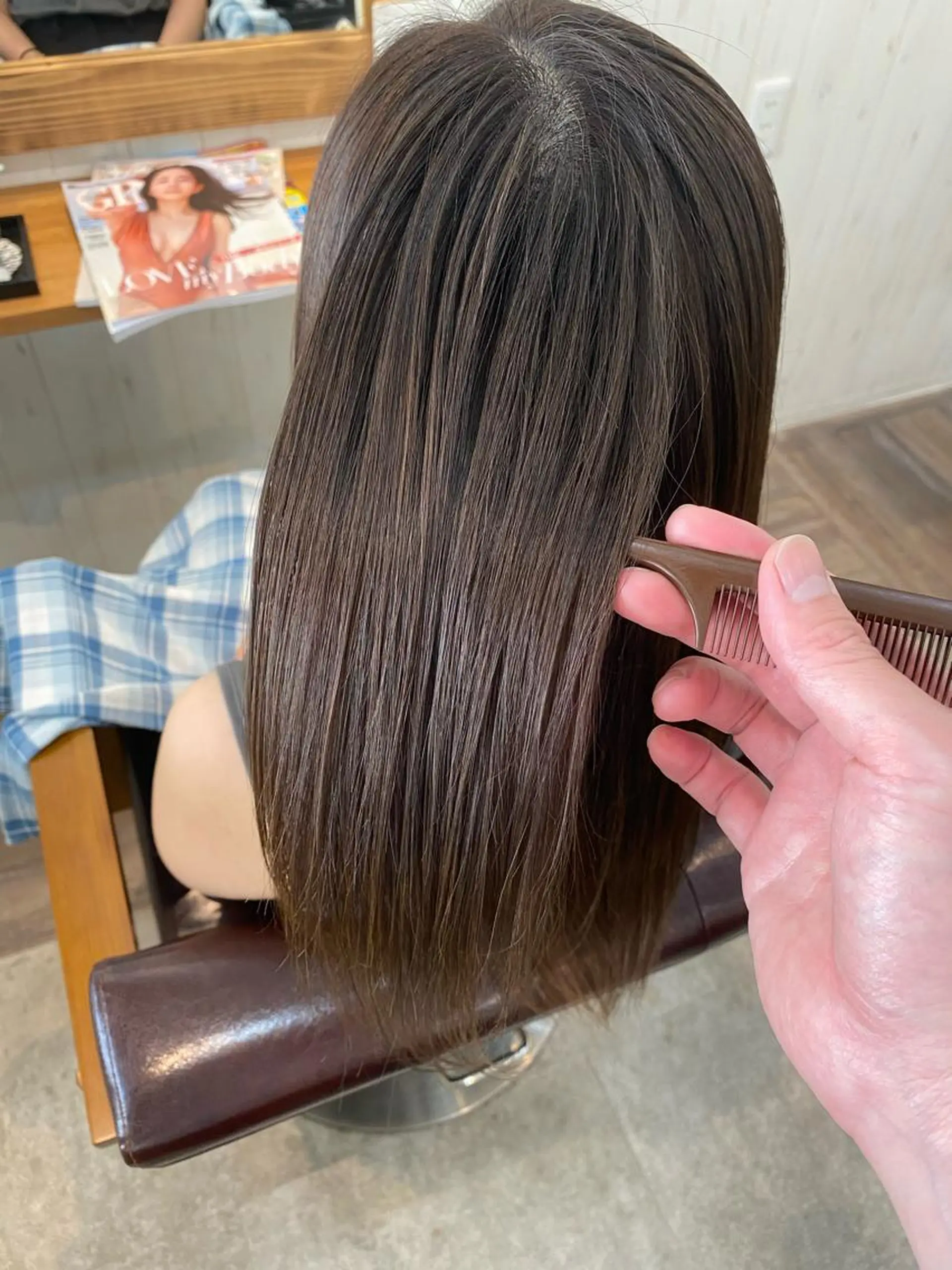 セミロング カラー [店長]加地 峻のヘアスタイル