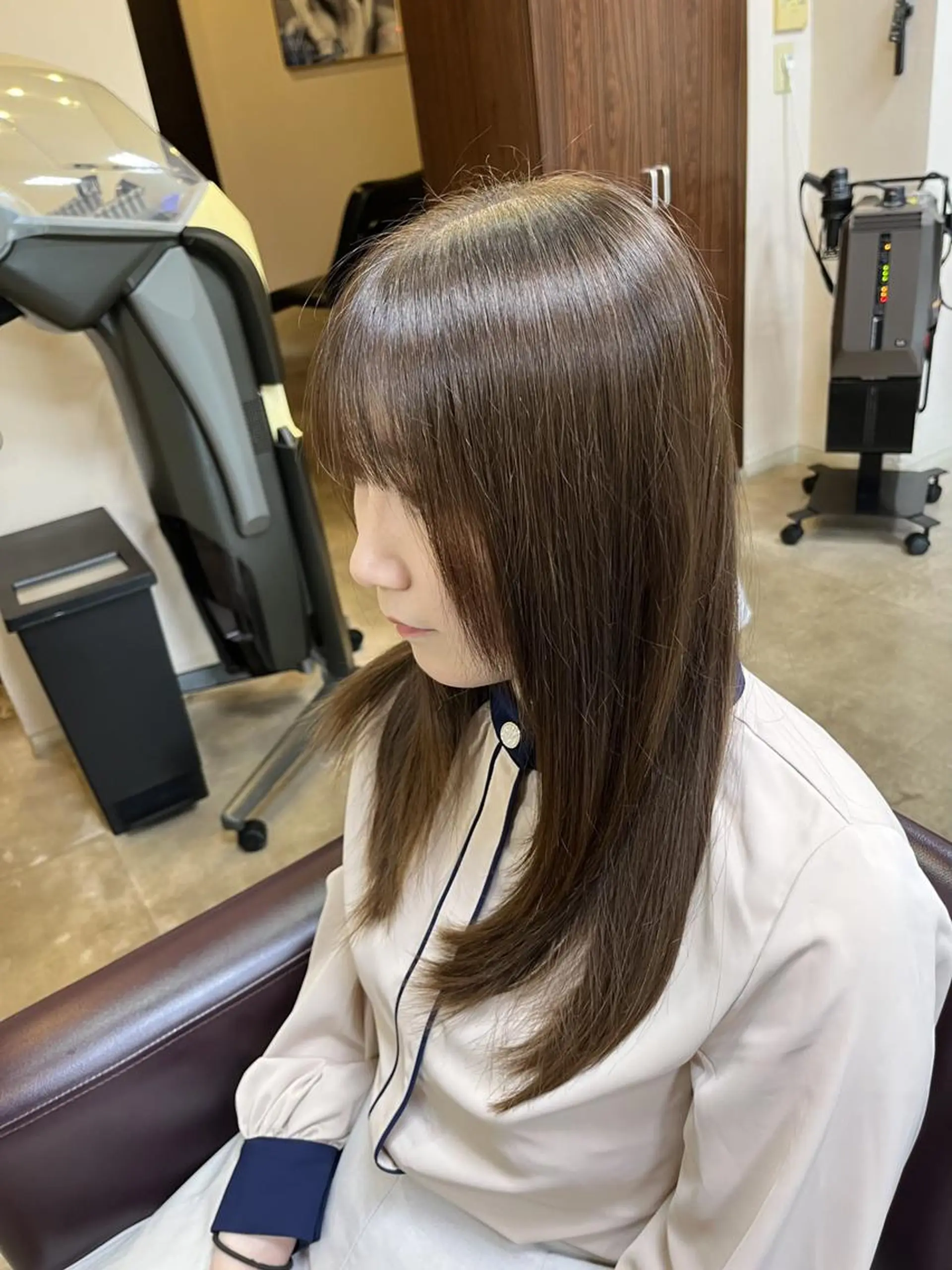 ロング 顔周りカット レイヤーカット カット ヘアカラー トリートメント 澤崎 希望のヘアスタイル