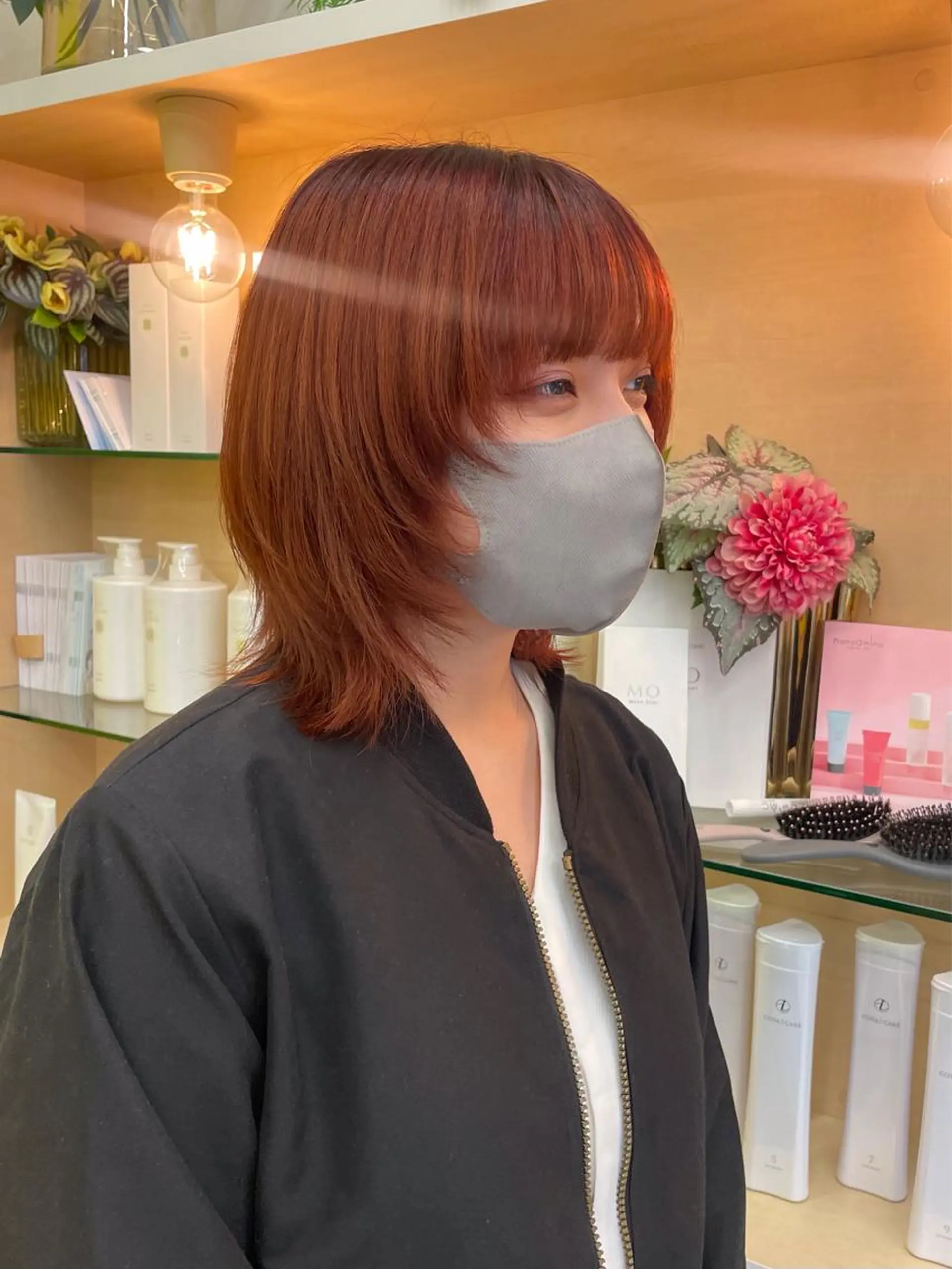 ショート カラー パーマ ヘアアレンジ 山下 とよかのヘアスタイル