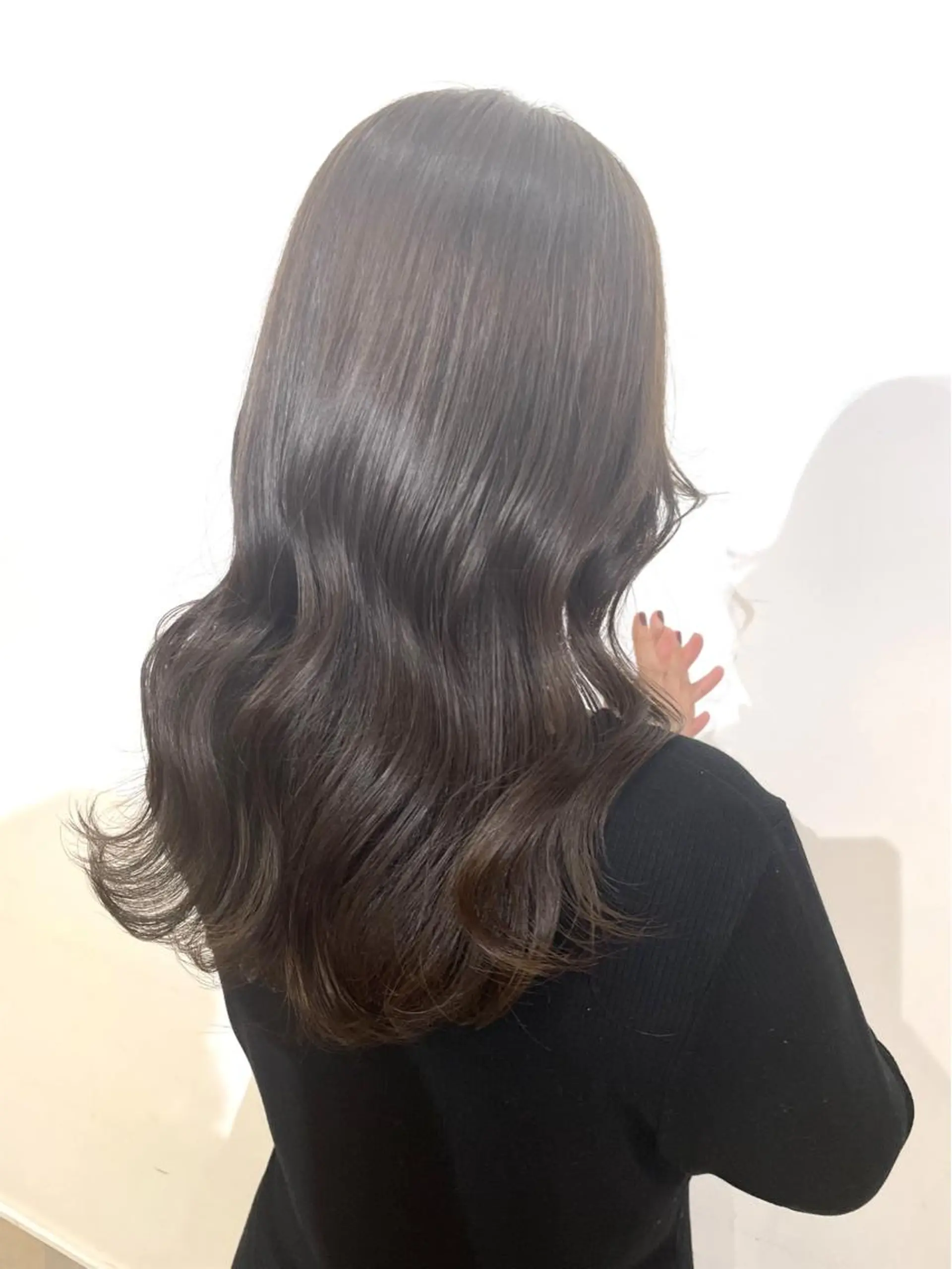 セミロング カラー ヘアカラー 佐藤 梨里花 ❤︎のヘアスタイル