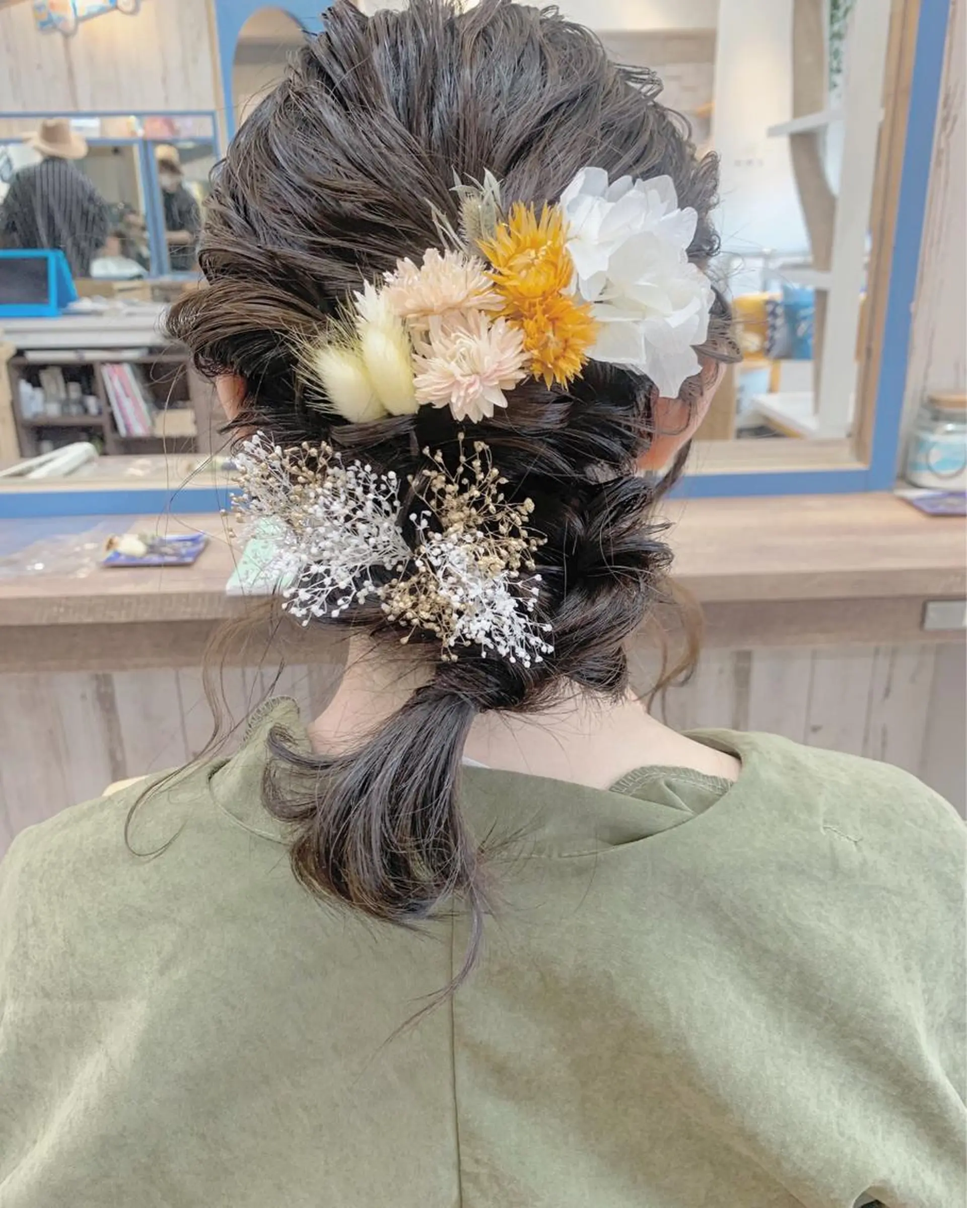 ミディアム ヘアアレンジ 卒業式のヘアスタイル ヘアセット カワシマ セイカのヘアスタイル