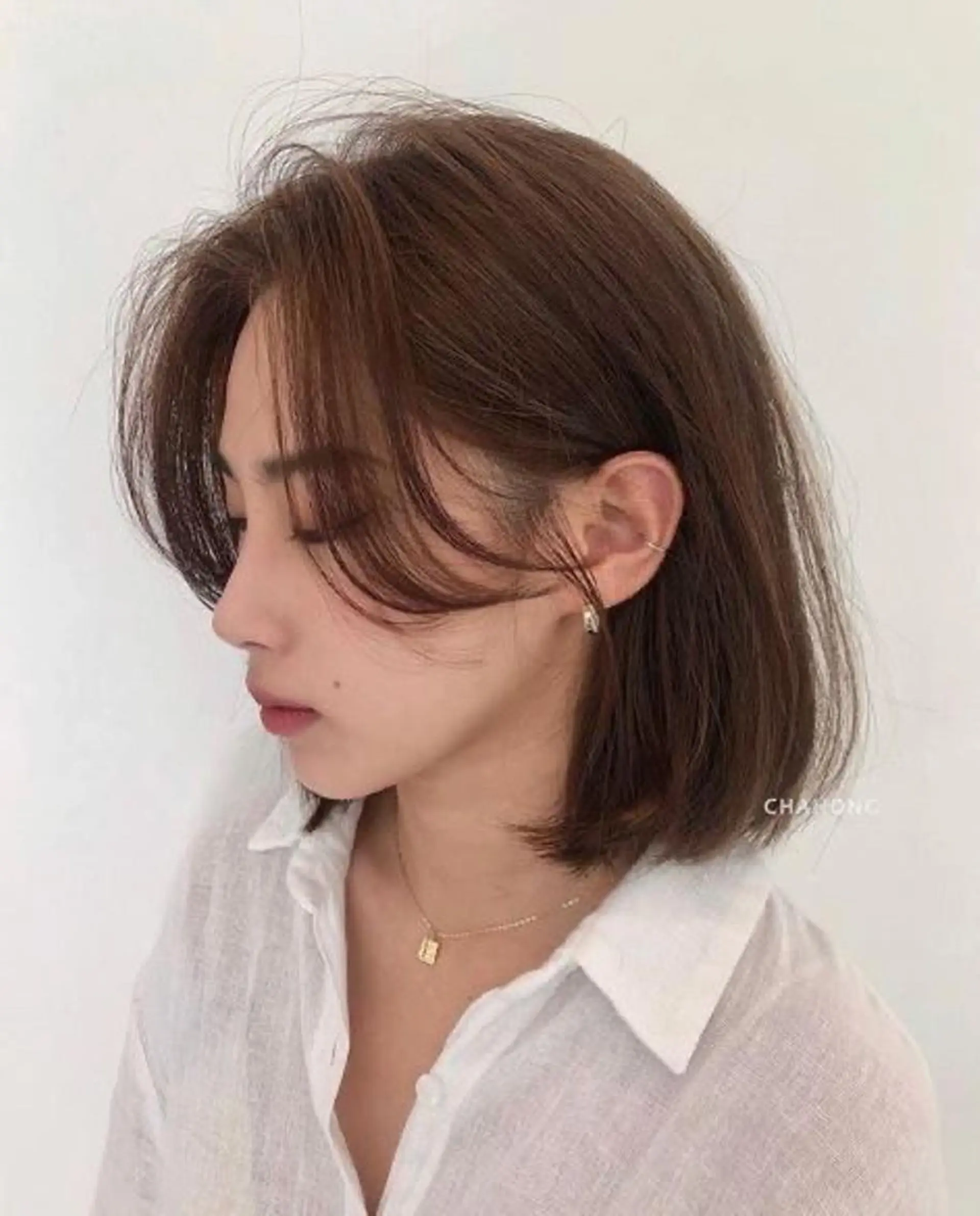 ミディアム 新宿/韓国レイヤー/ 顔まわり/メンズヘアのヘアスタイル