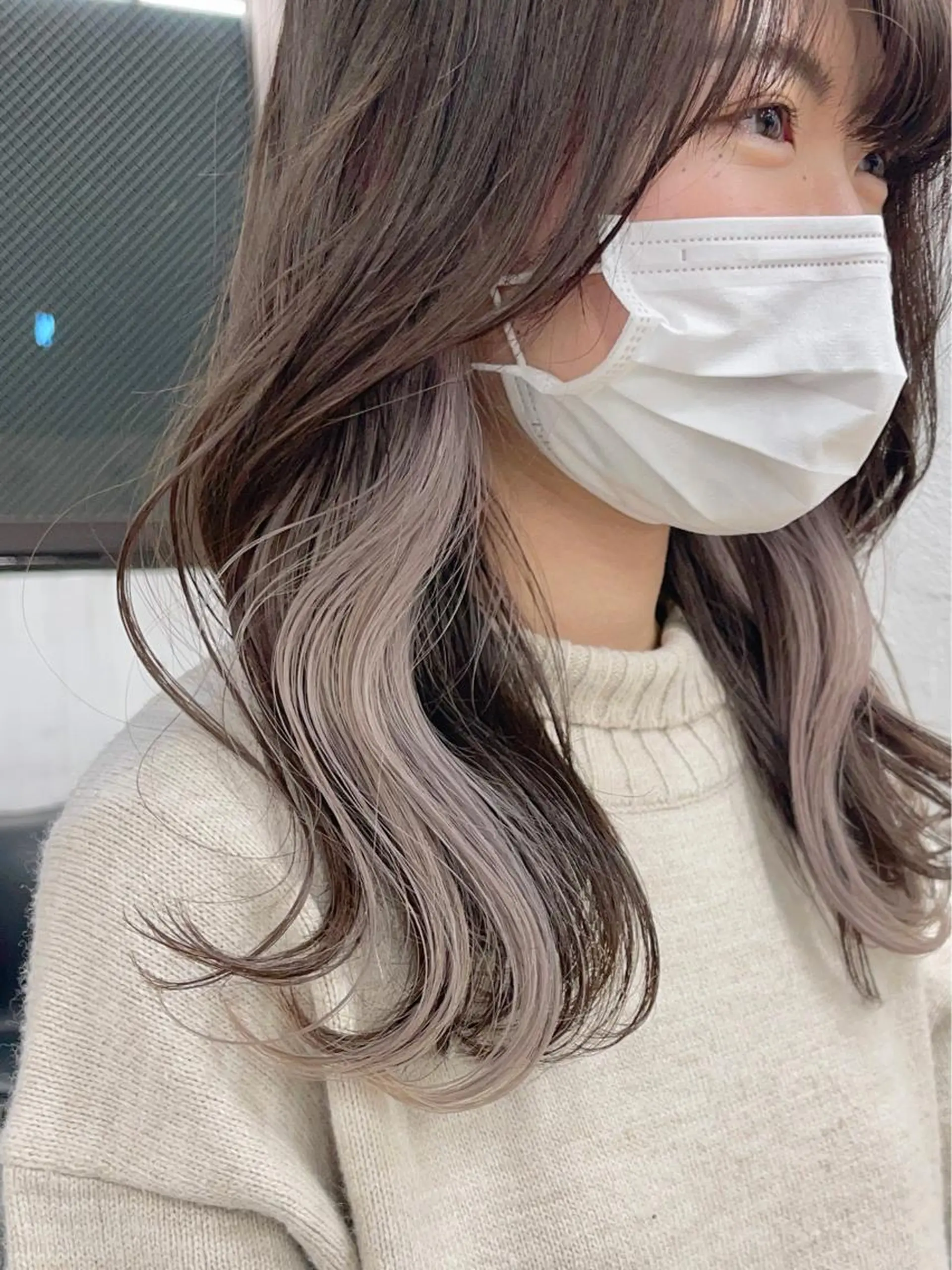 ミディアム カラー カット ヘアカラー トリートメント ブリーチダブルカラー 【koide】のヘアスタイル