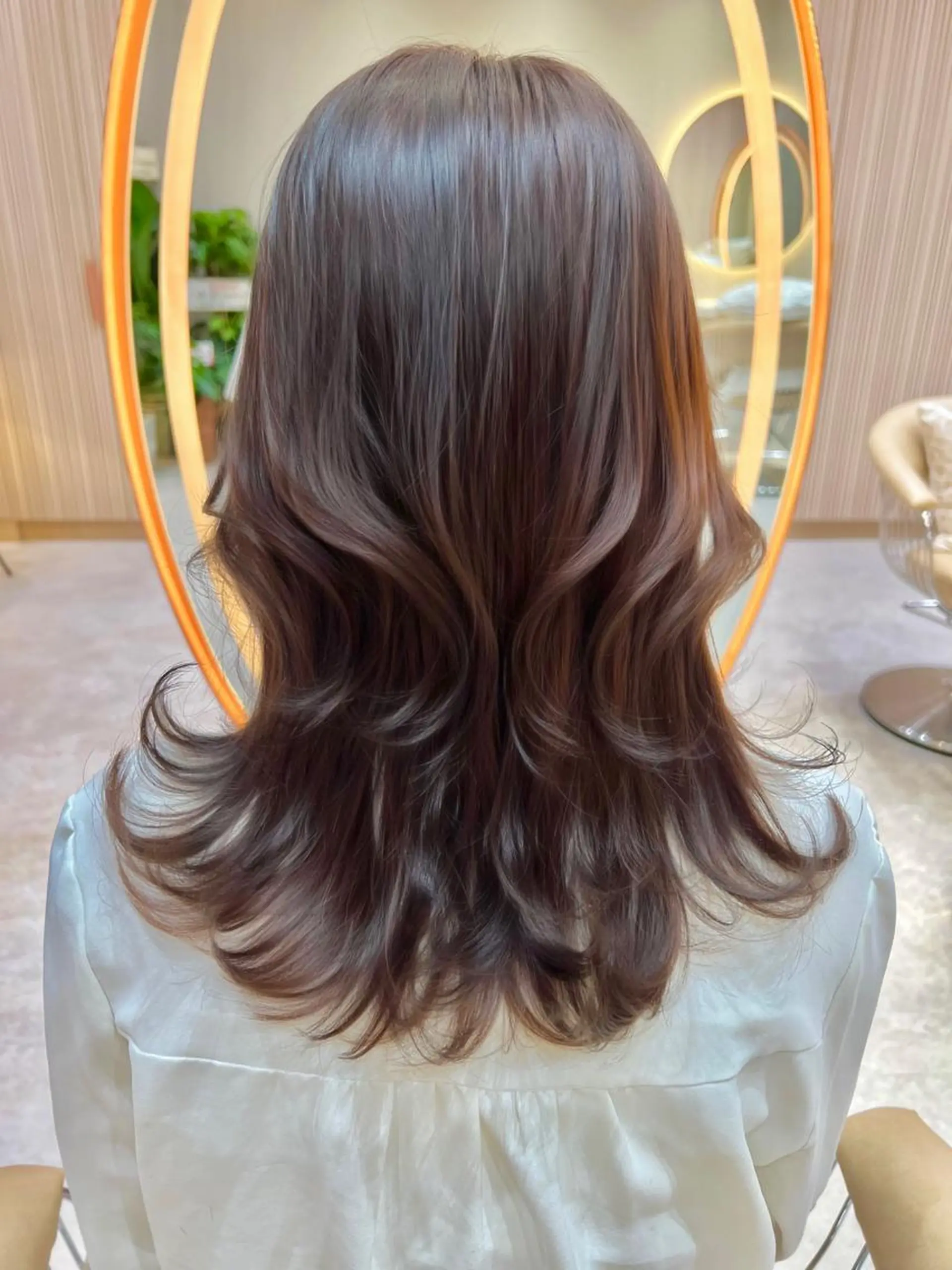 セミロング カラー カット ヘアカラー トリートメント レイヤーカット/ 顔周り 五島巨幹のヘアスタイル