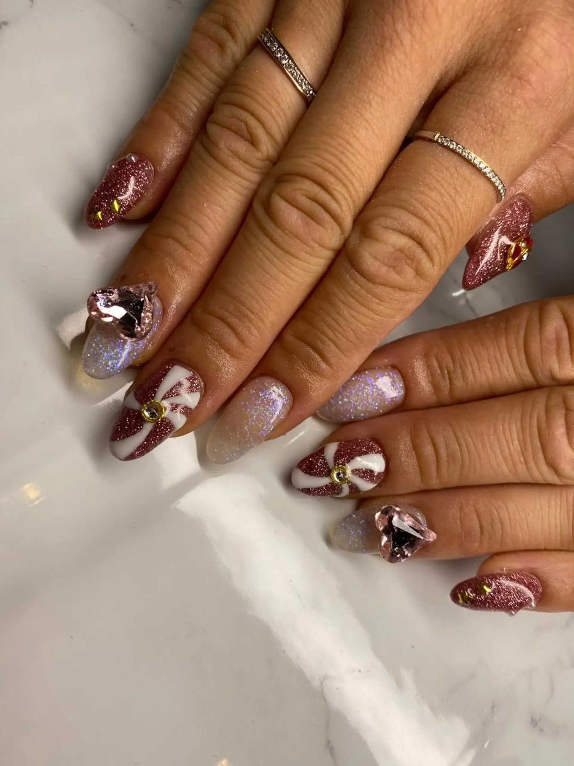 セミロング ネイル nail salon azuのネイルデザイン