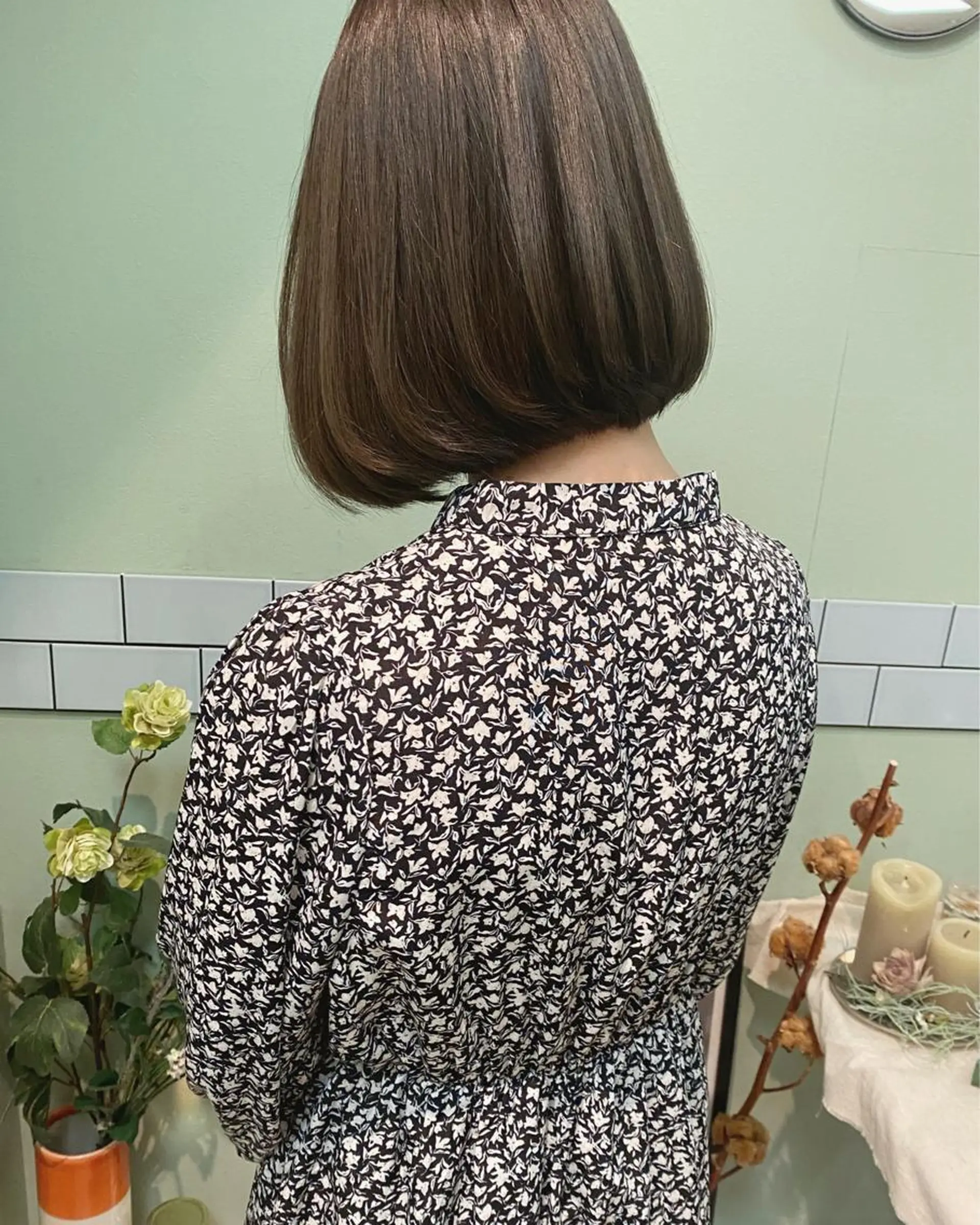 ミディアム カラー カット ヘアカラー トリートメント 田室 和幸のヘアスタイル