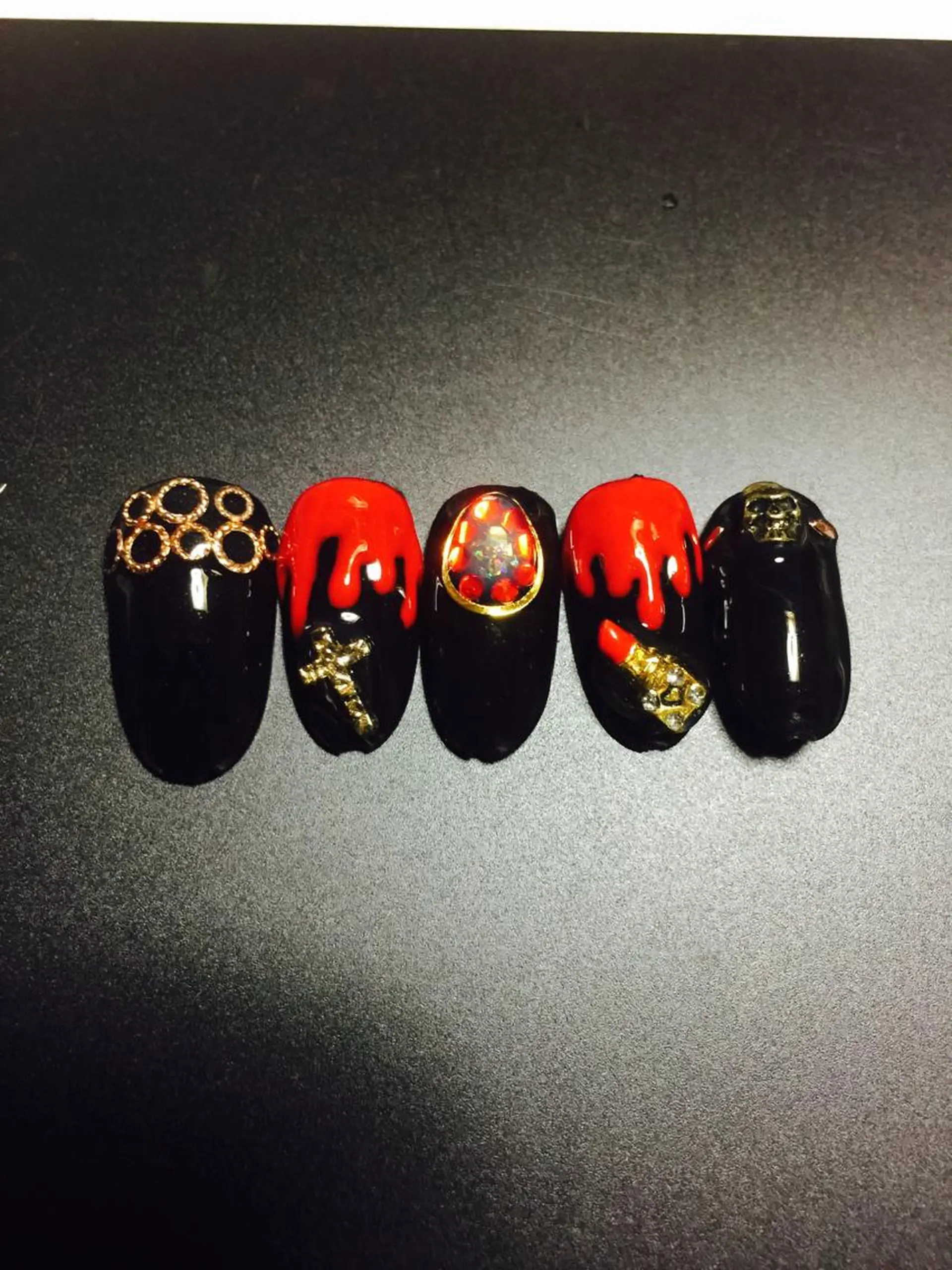 ネイル ハロウィン 自宅ネイルサロン ♦️nuance♦️のネイルデザイン