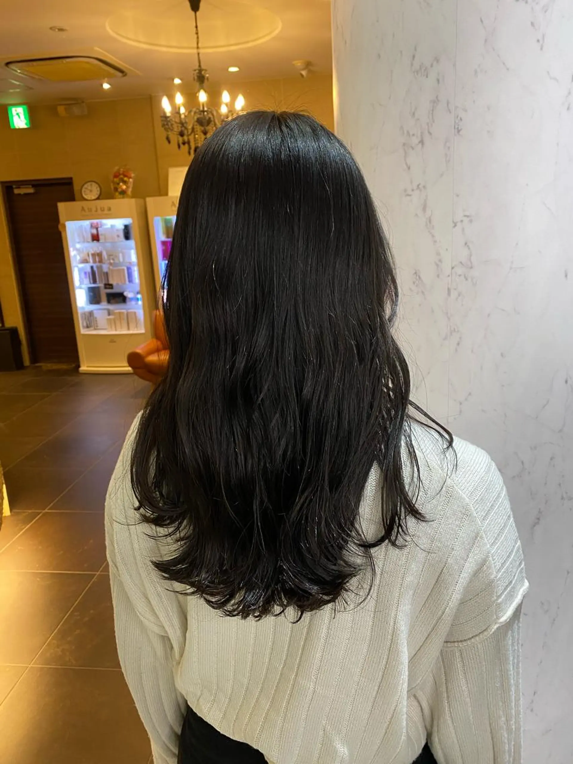 ロング 福岡縮毛矯正✨️ ストレート 向井和輝のヘアスタイル