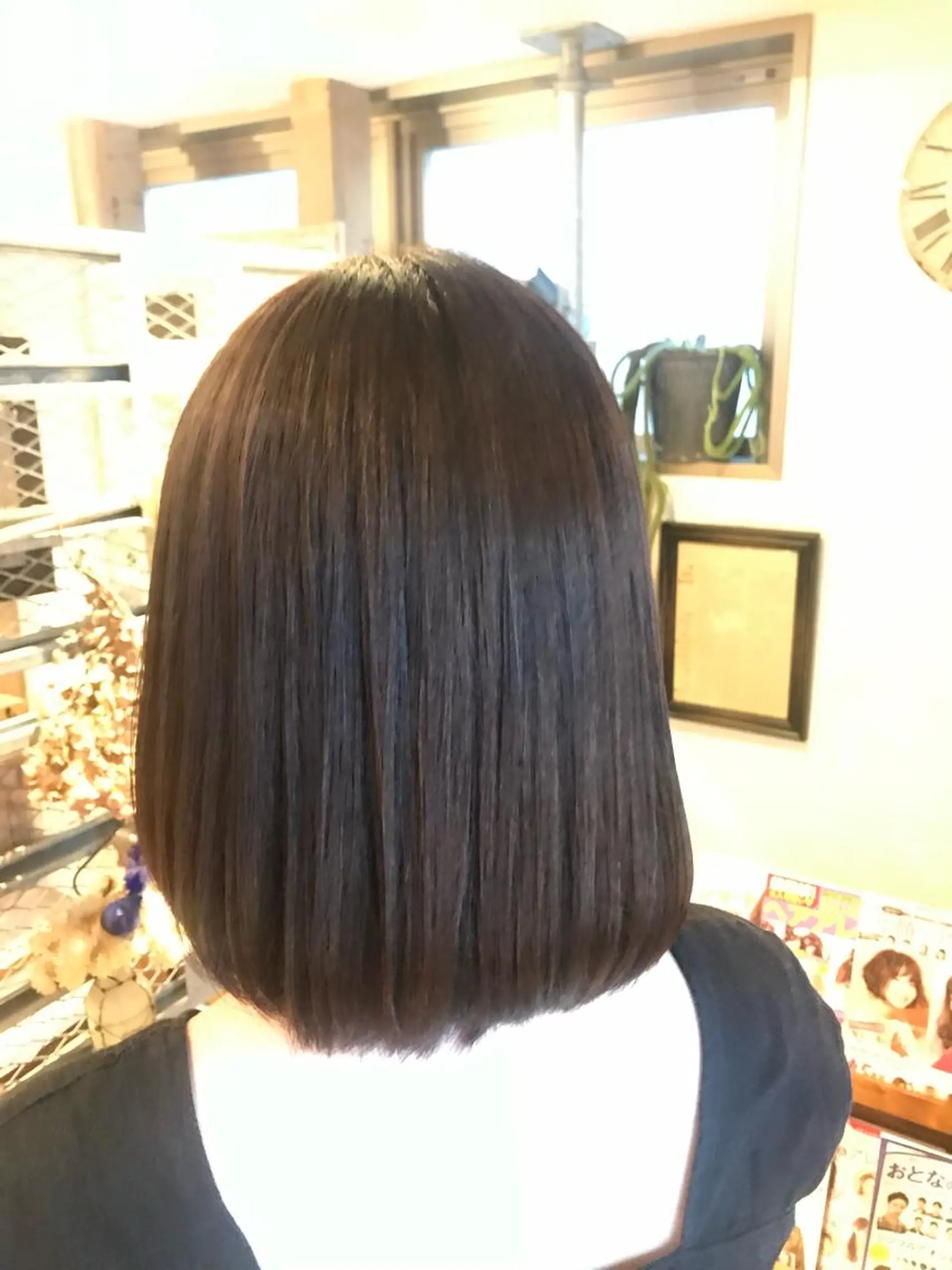 ミディアム ミディアムパーマ トリートメント カット ヘアカラー トリートメント 青木 啓輔のヘアスタイル