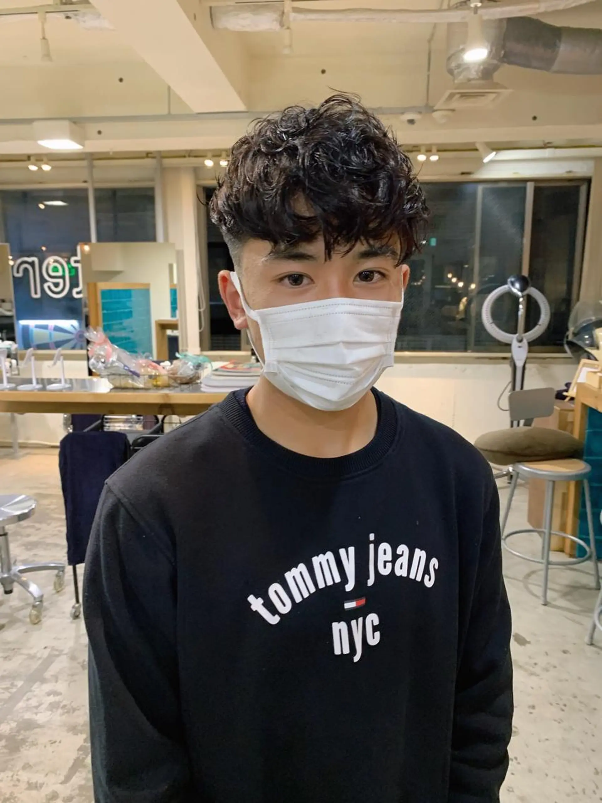 パーマ メンズ カット パーマ スパイキーショート/ メンズヘア/hugeのヘアスタイル