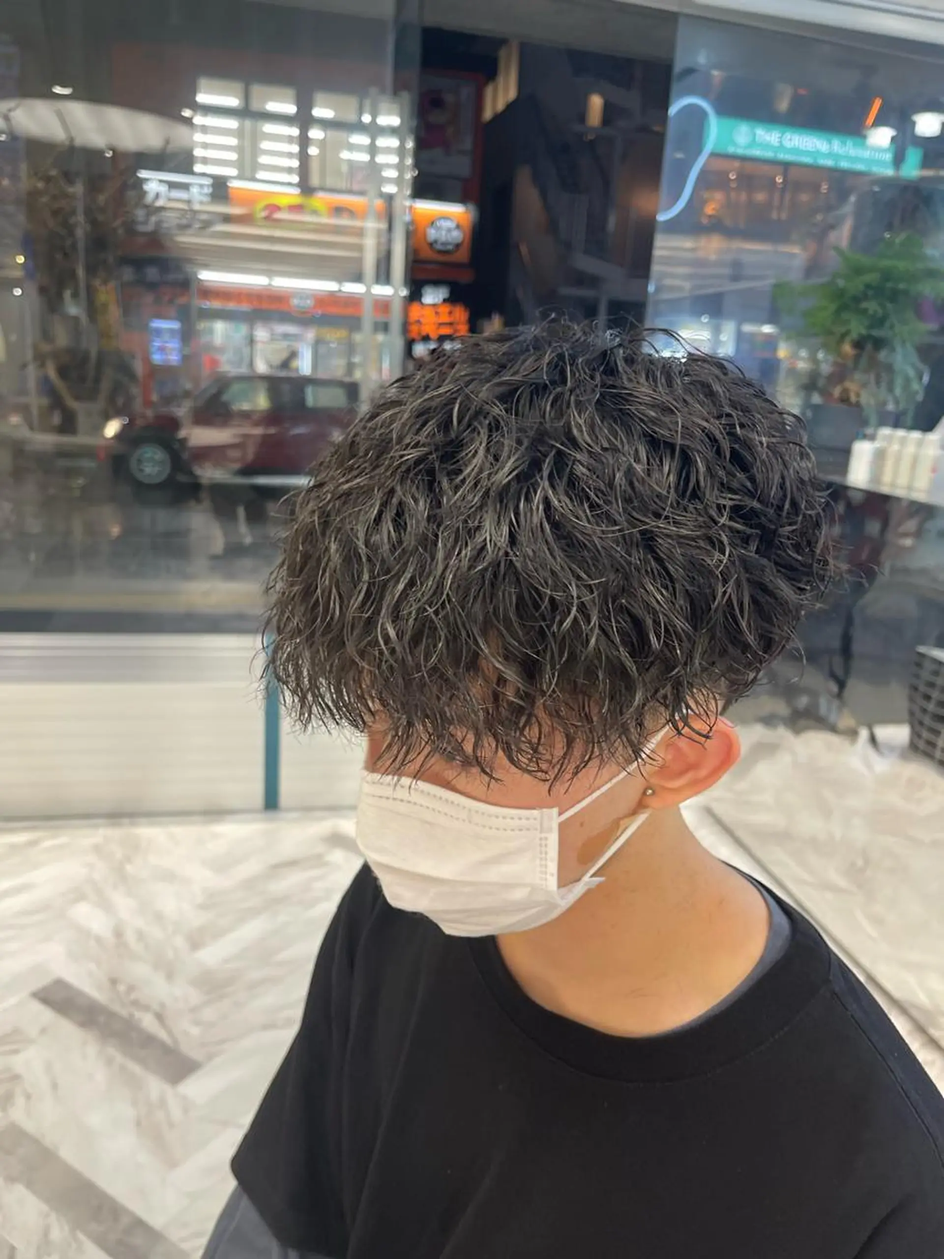 ショート パーマ メンズ 石井 光星のヘアスタイル